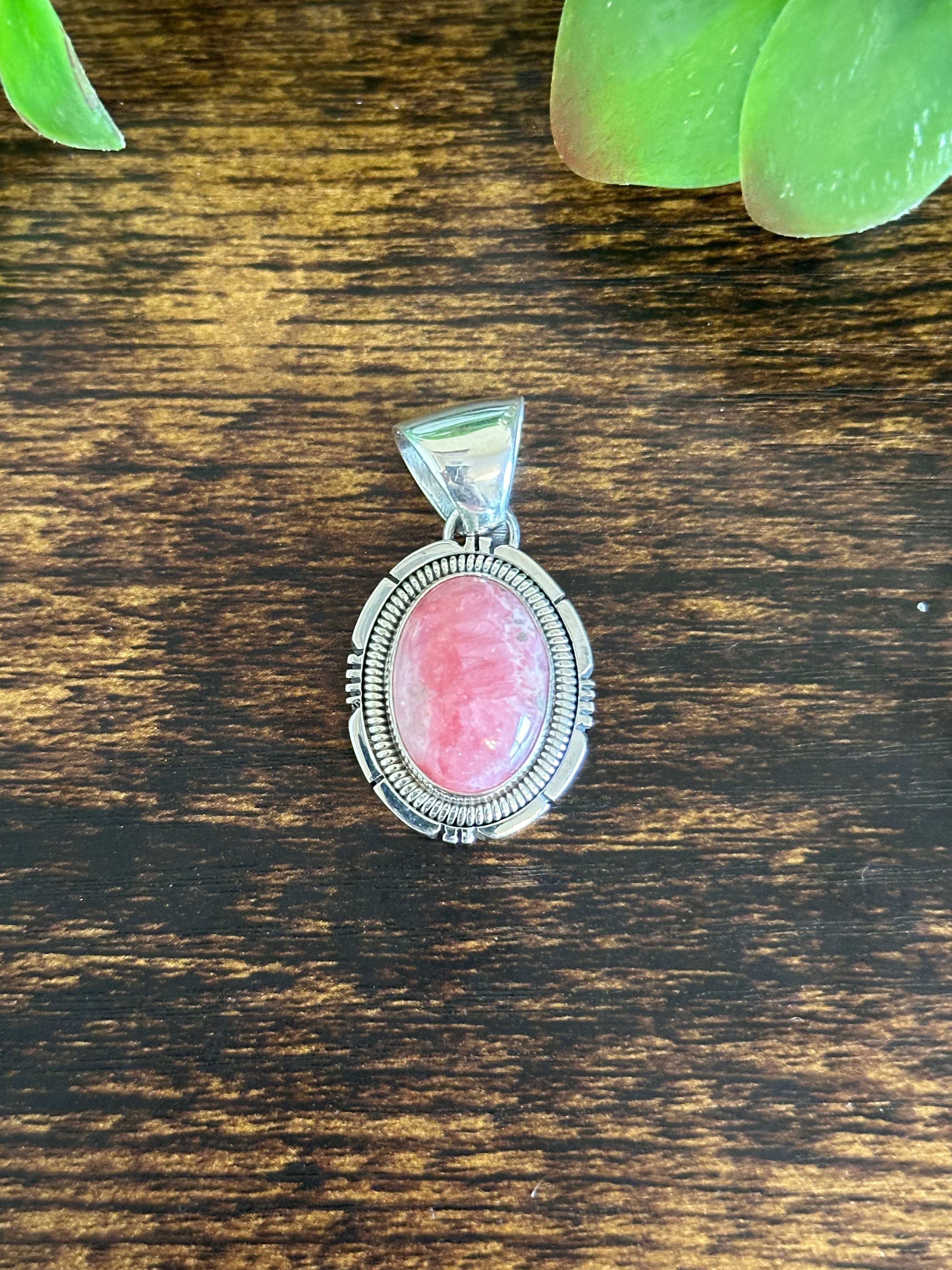 Wydell Billie Rhodochrosite & Sterling Silver Pendant