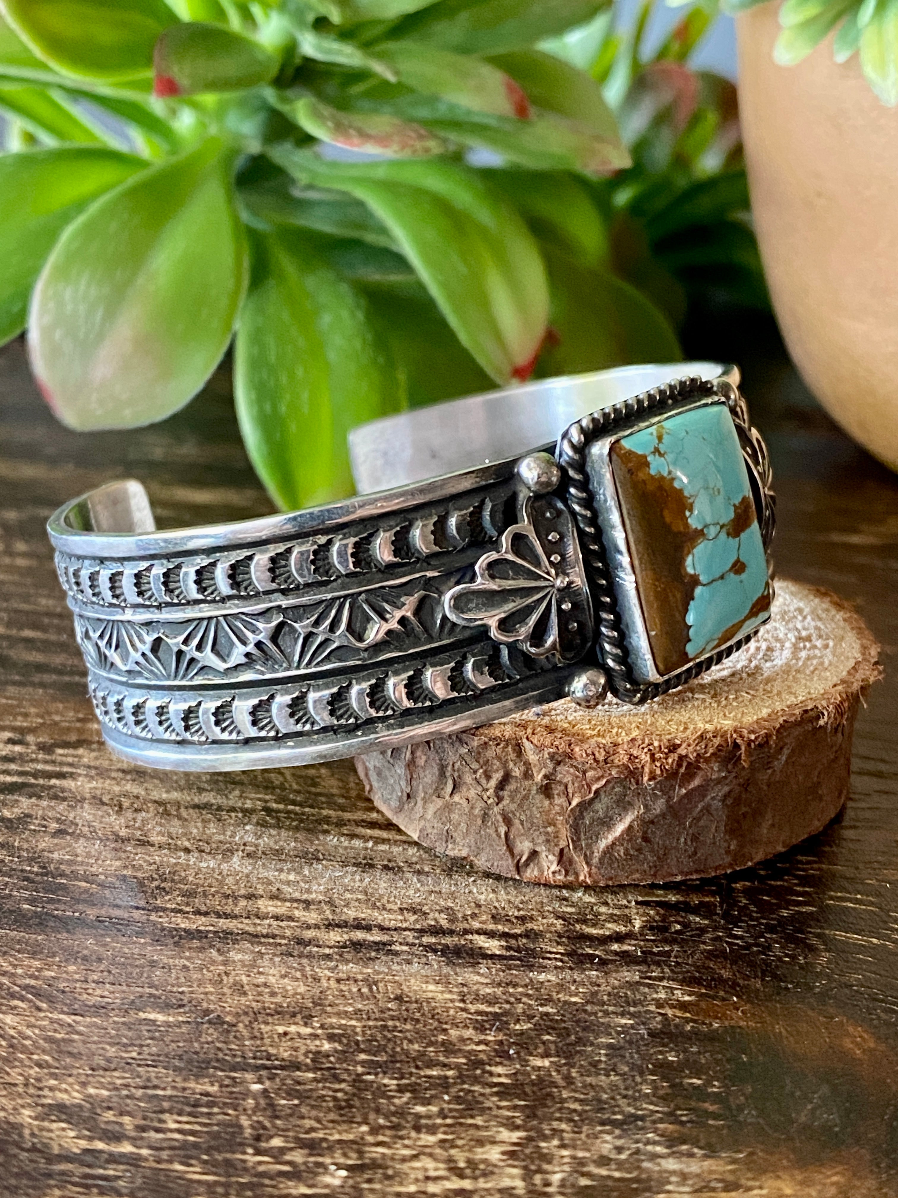 Sunshine Reeves #8 Turquoise & Sterling Silver Cuff Bracelet