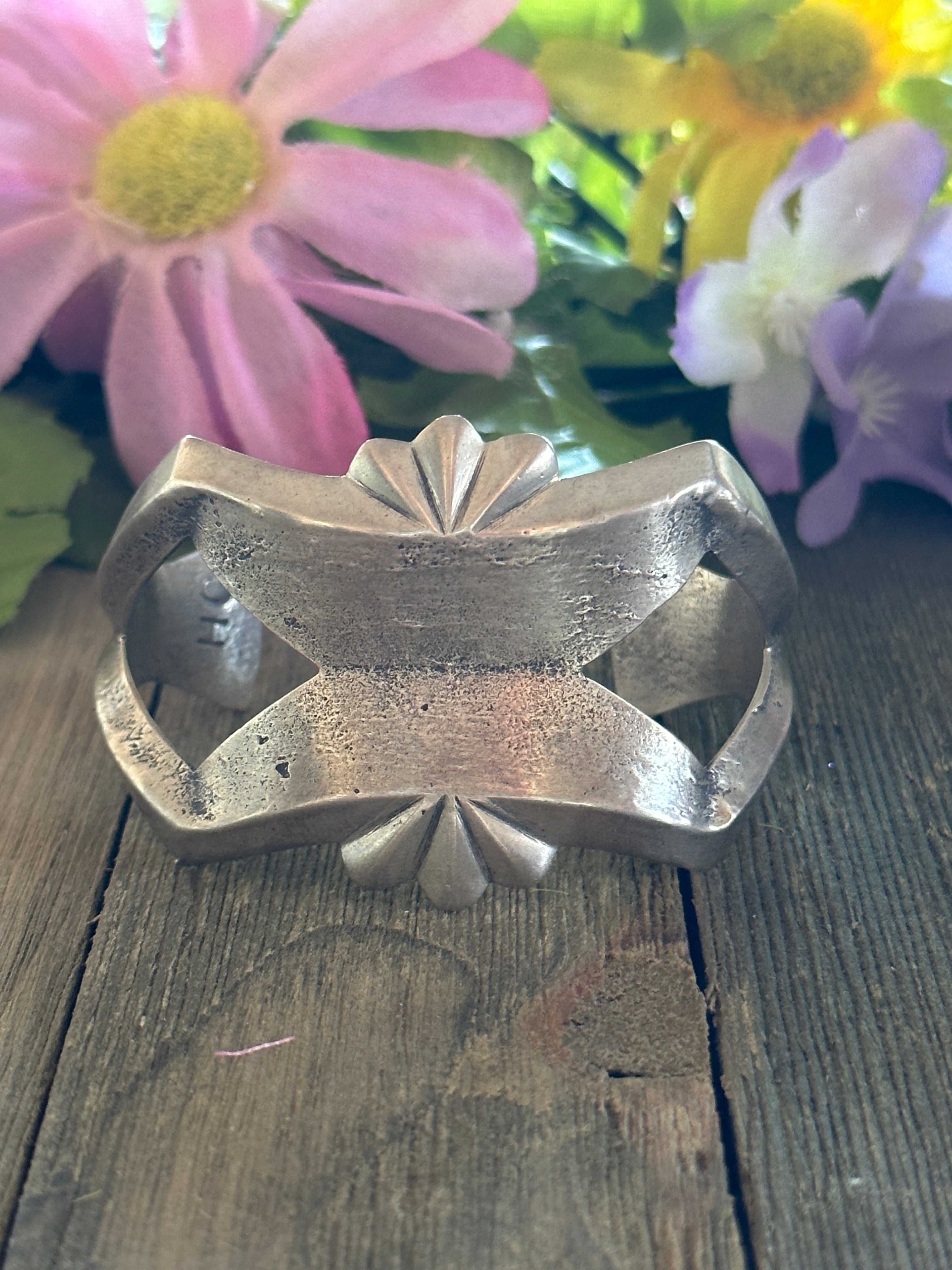 Navajo Made Sterling Silver Cuff Bracelet