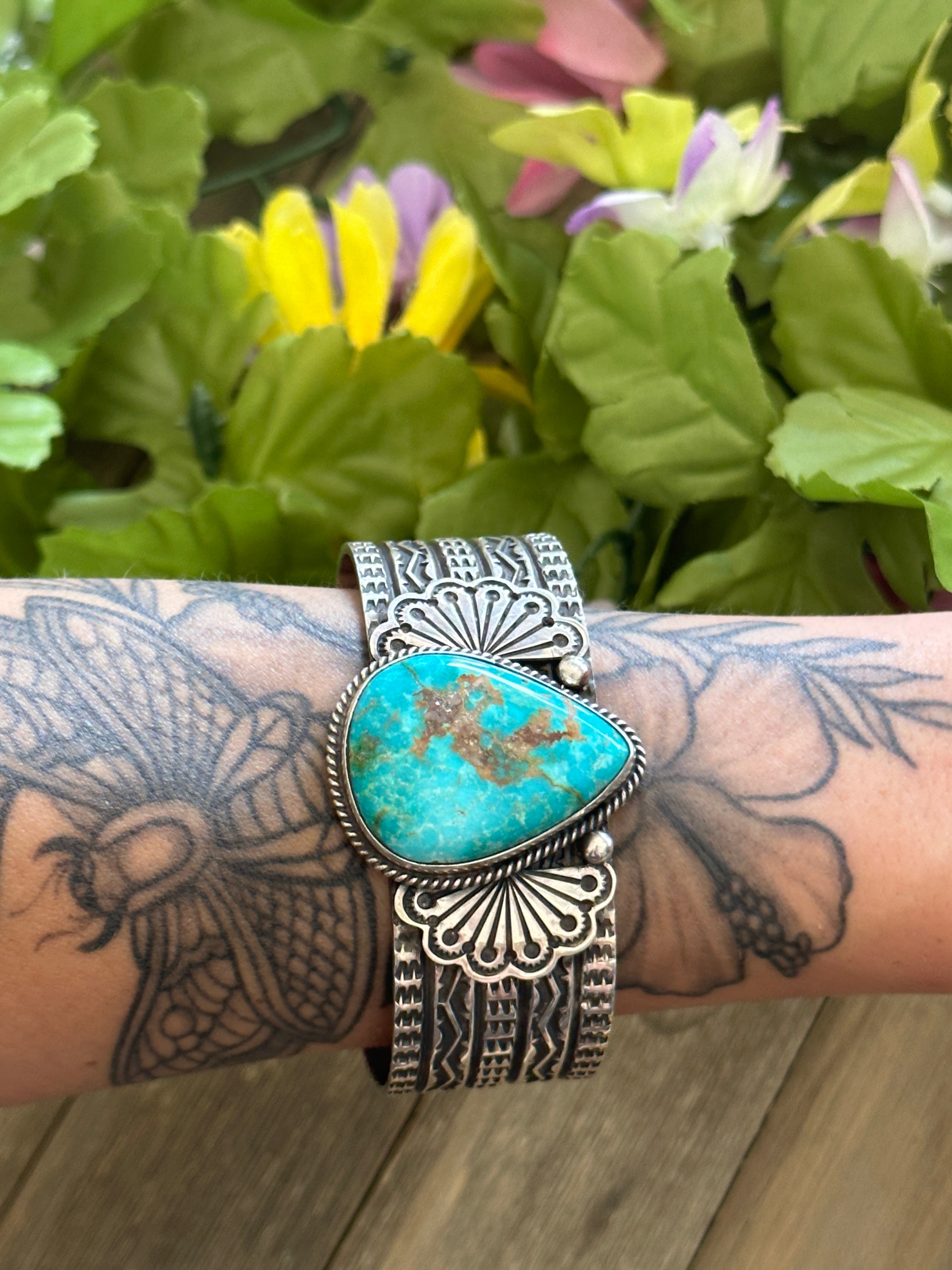 Sunshine Reeves Sonoran Mountain Turquoise & Sterling Silver Cuff Bracelet