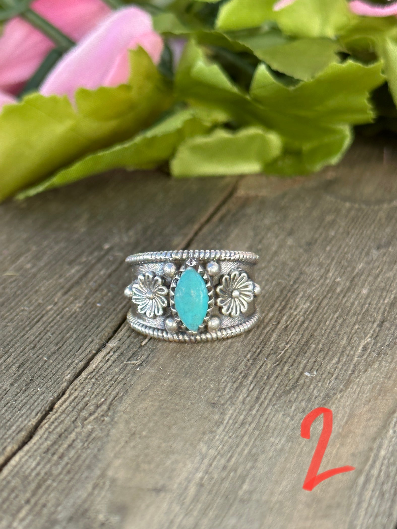 Southwest Made Kingman Turquoise & Sterling Silver Ring