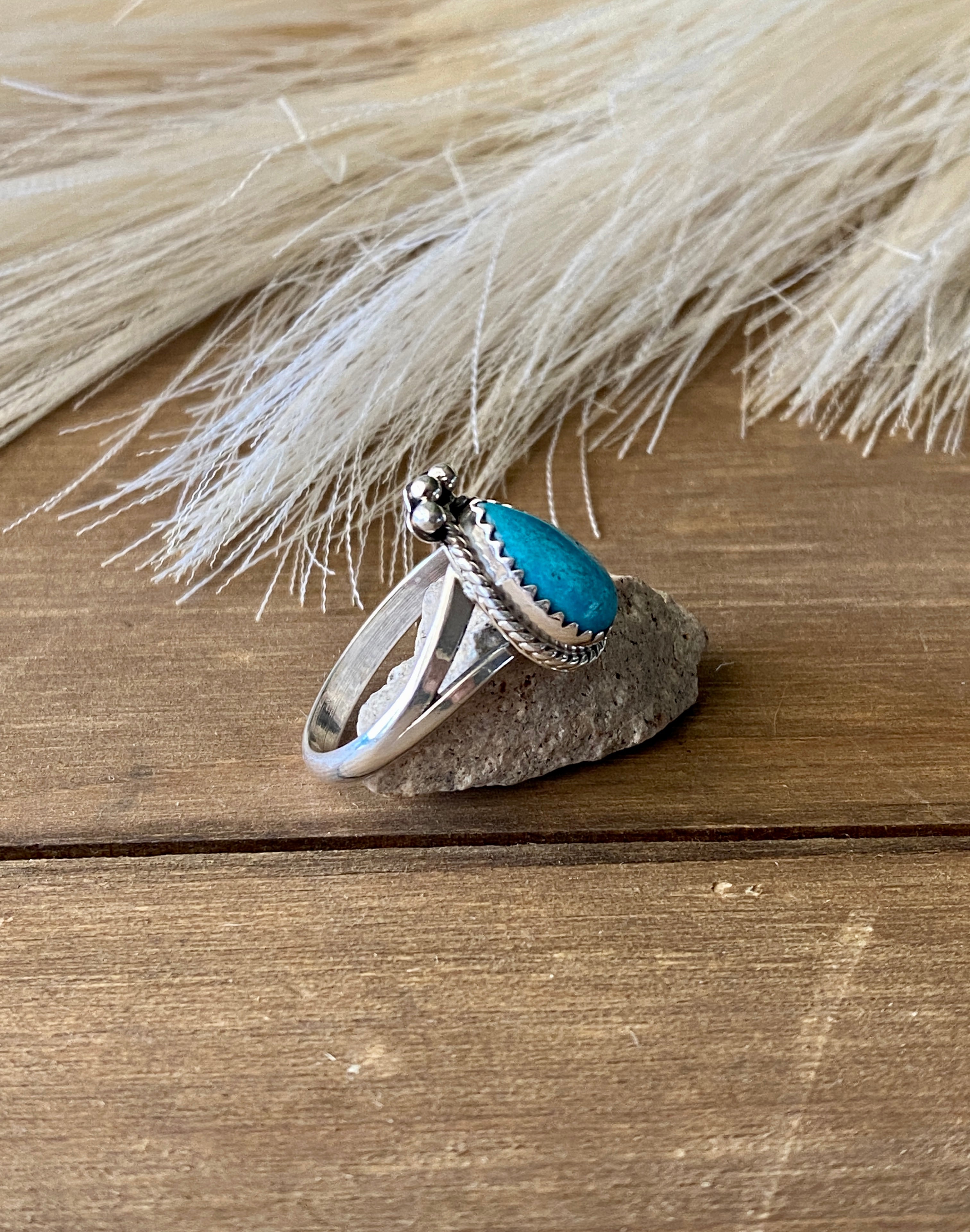 Navajo Made Turquoise & Sterling Silver Rings