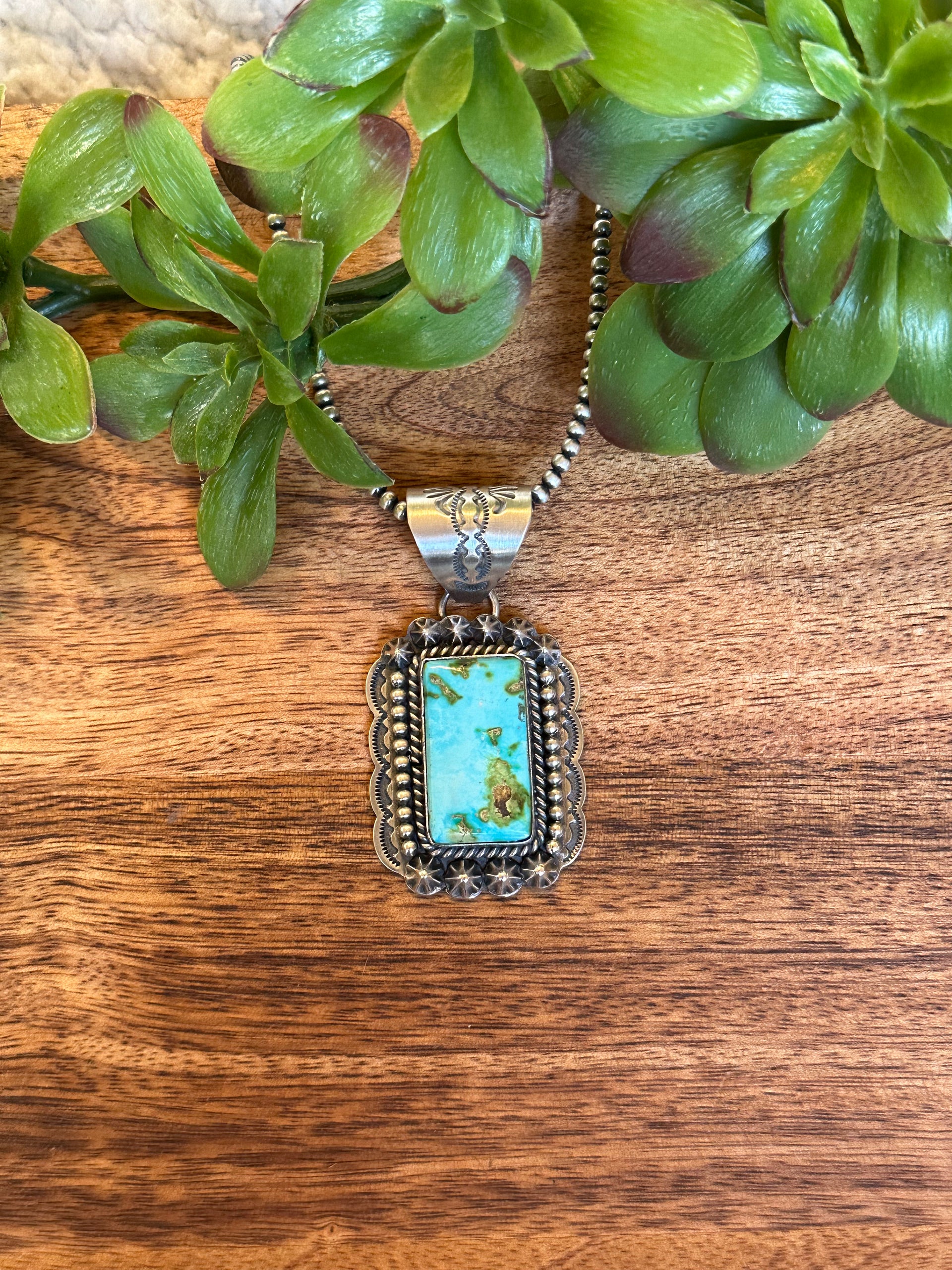 Greg Perry Sonoran Mountain Turquoise & Sterling Silver Pendant