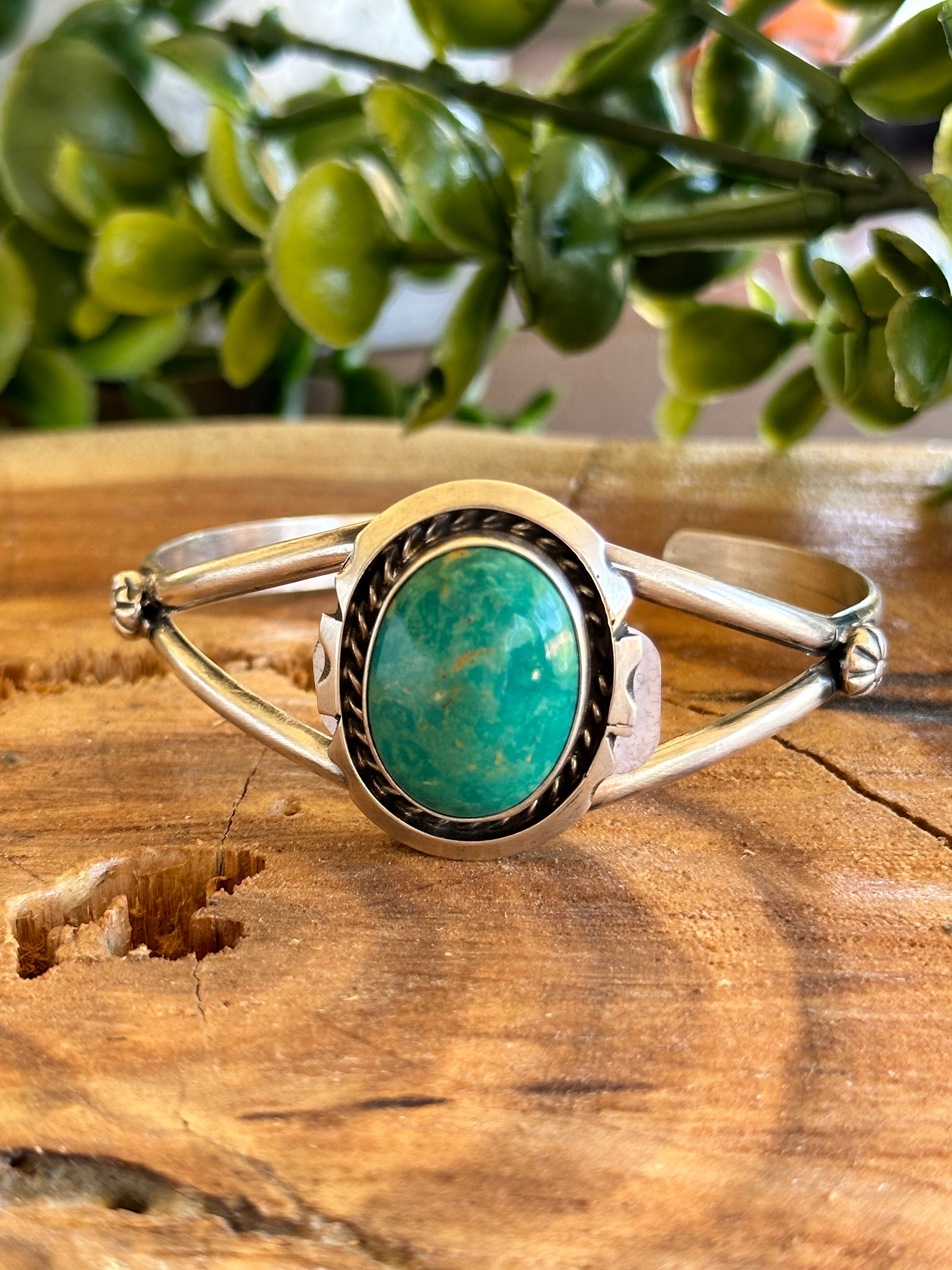 Augustine Largo Kingman Turquoise & Sterling Silver Cuff Bracelet