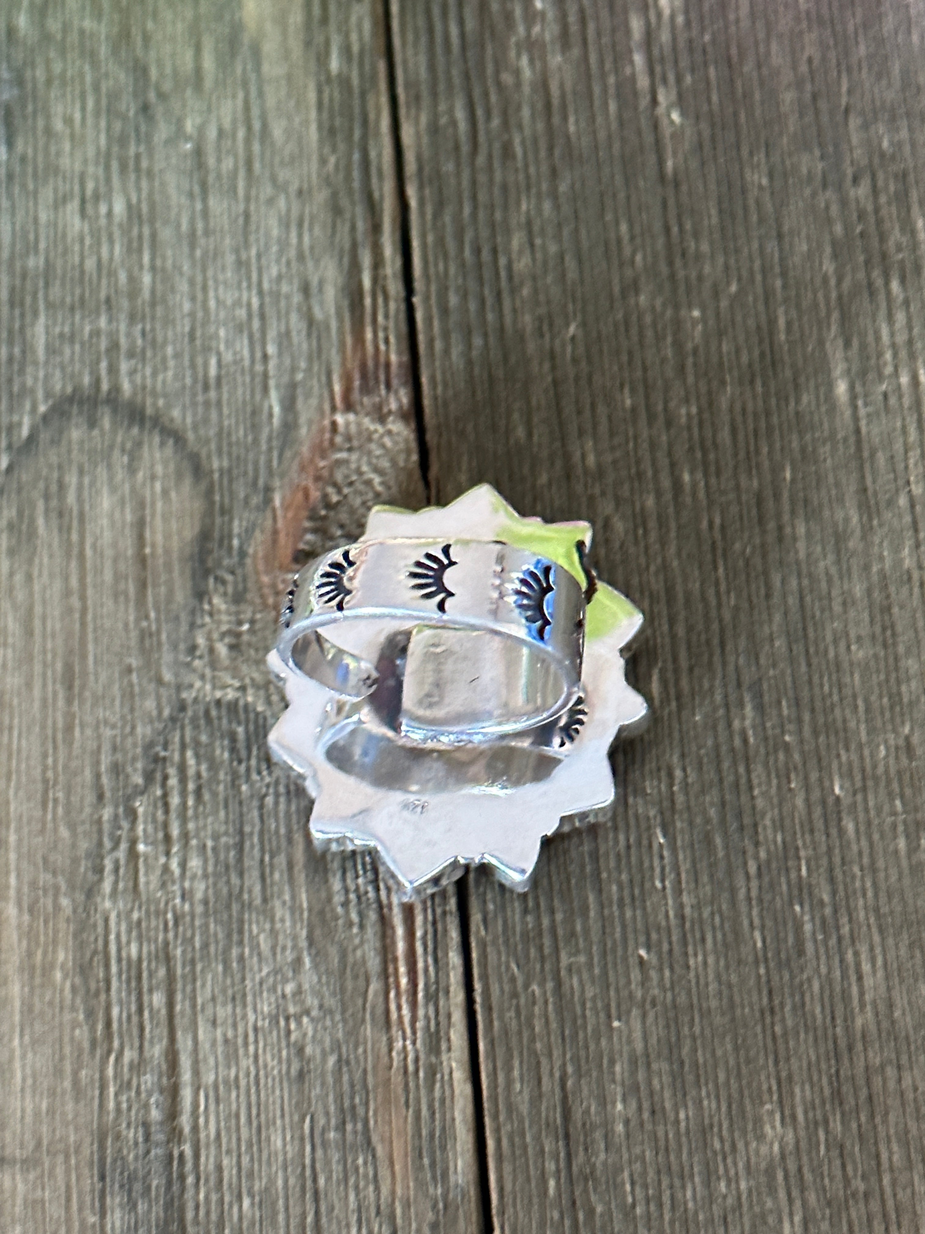 Southwest Handmade Multi Stone & Sterling Silver Adjustable Ring