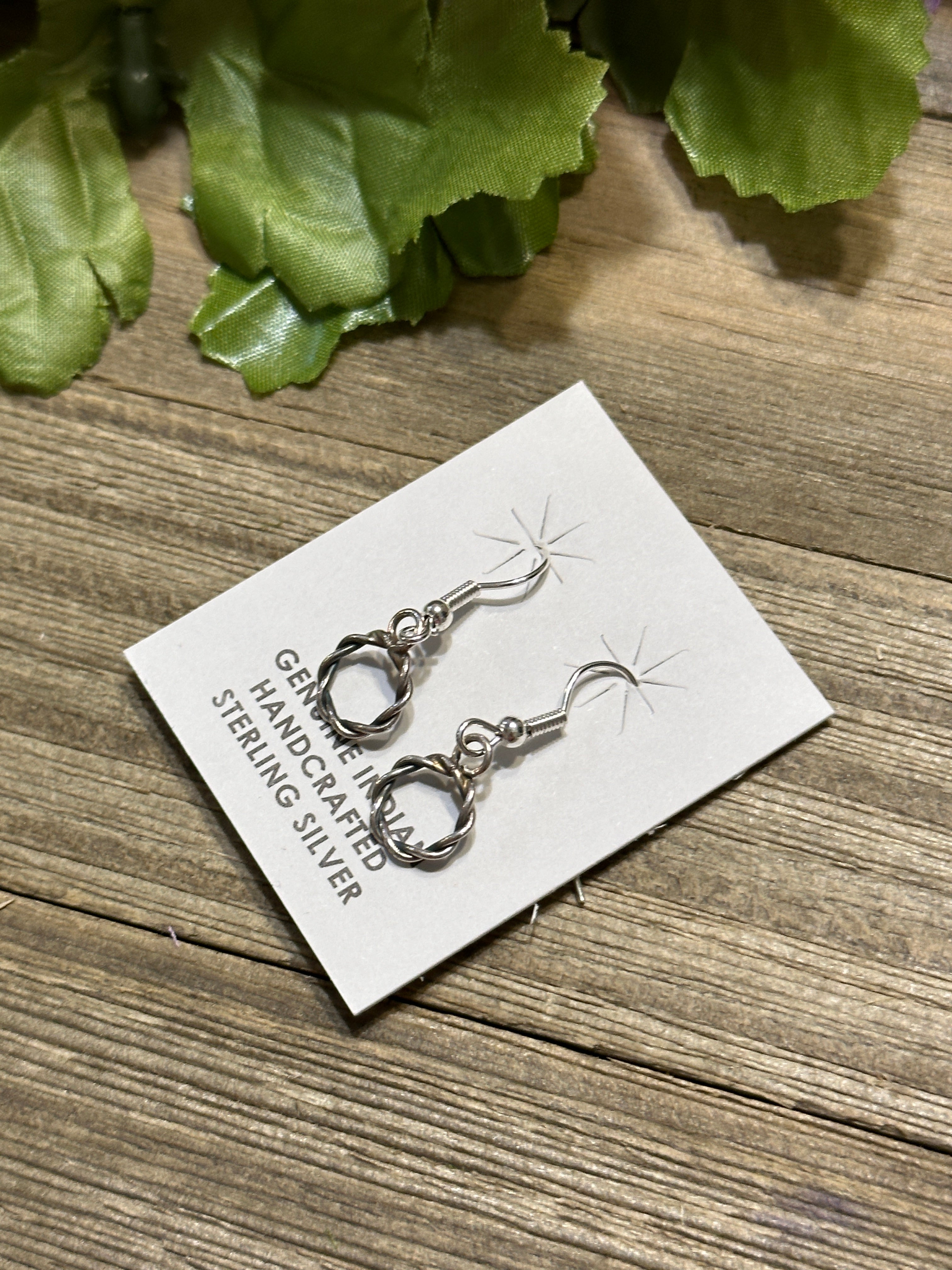 Navajo Made Sterling Silver Dangle Earrings