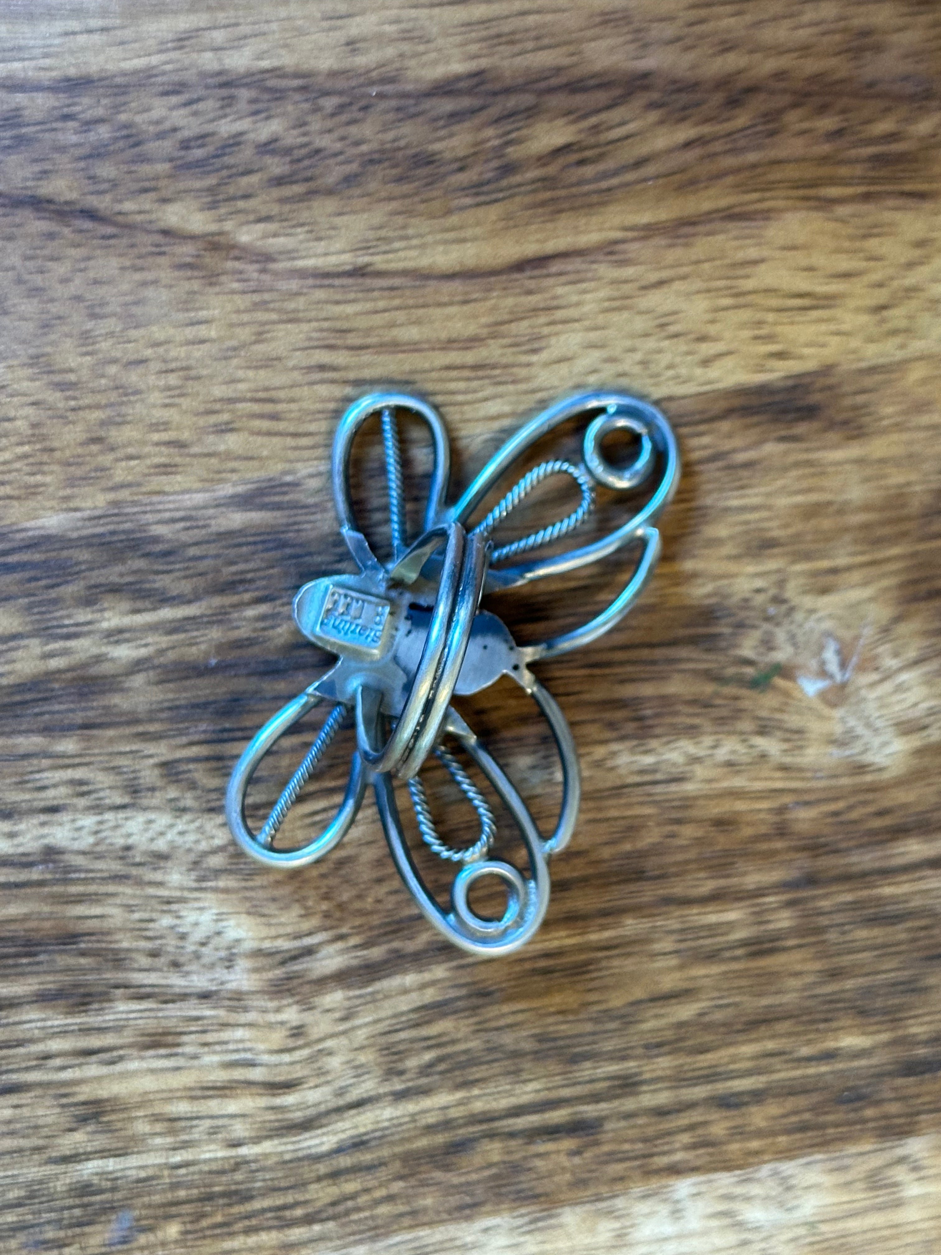 Betta Lee Turquoise & Sterling Silver Butterfly Ring