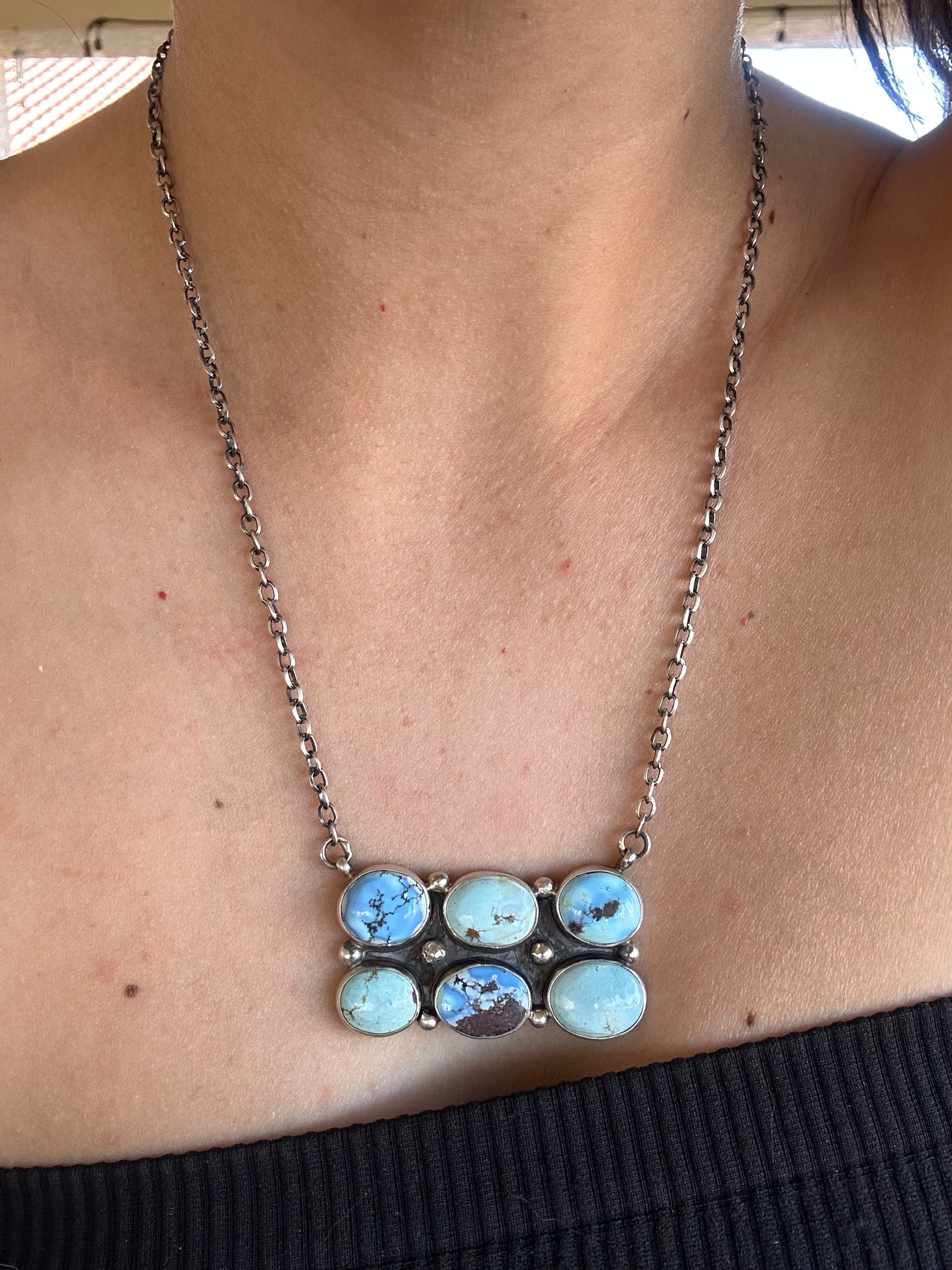 Jon Begay Golden Hills Turquoise & Sterling Silver Necklace