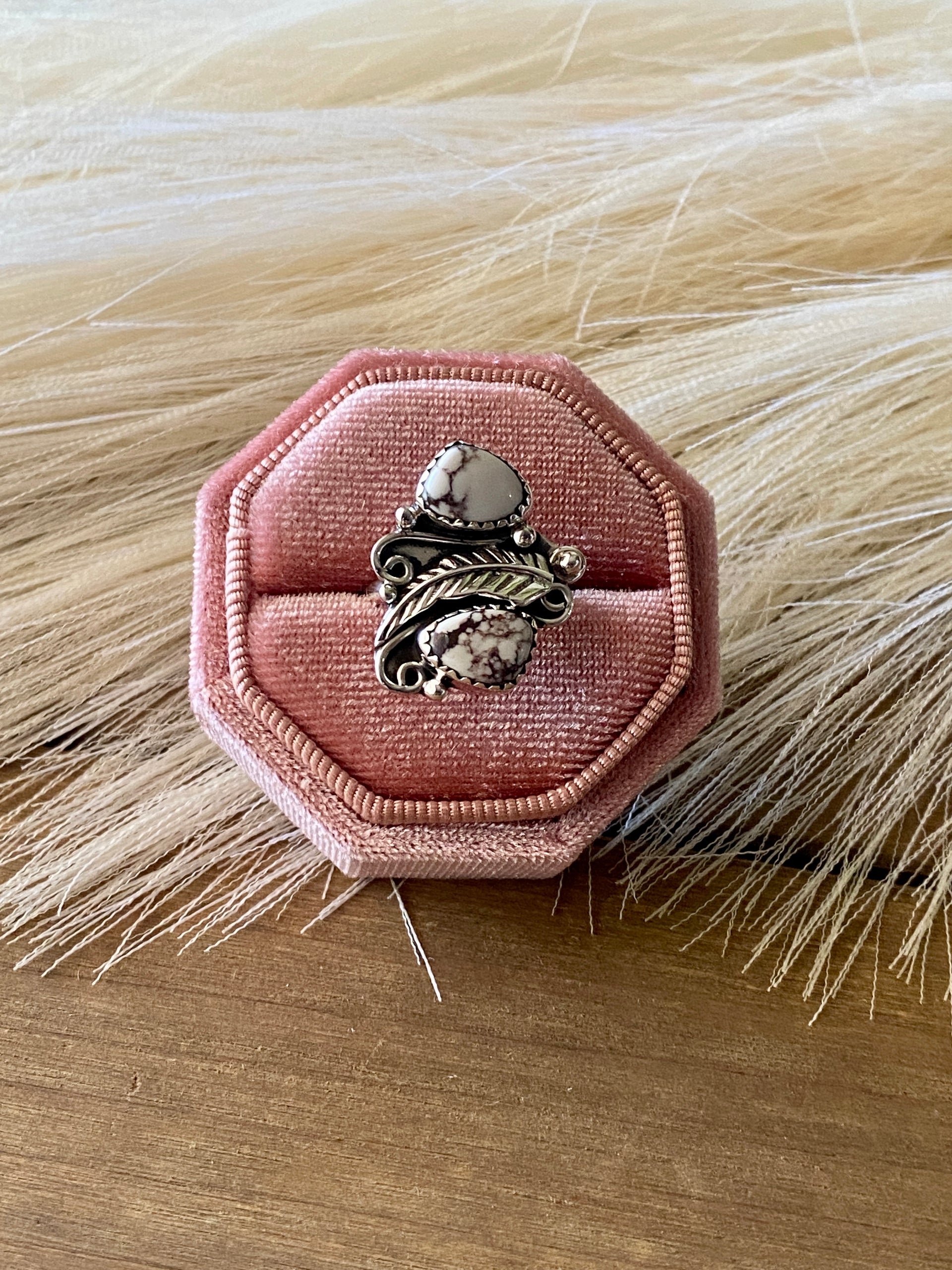 Southwest Handmade Wild Horse & Sterling Silver Ring