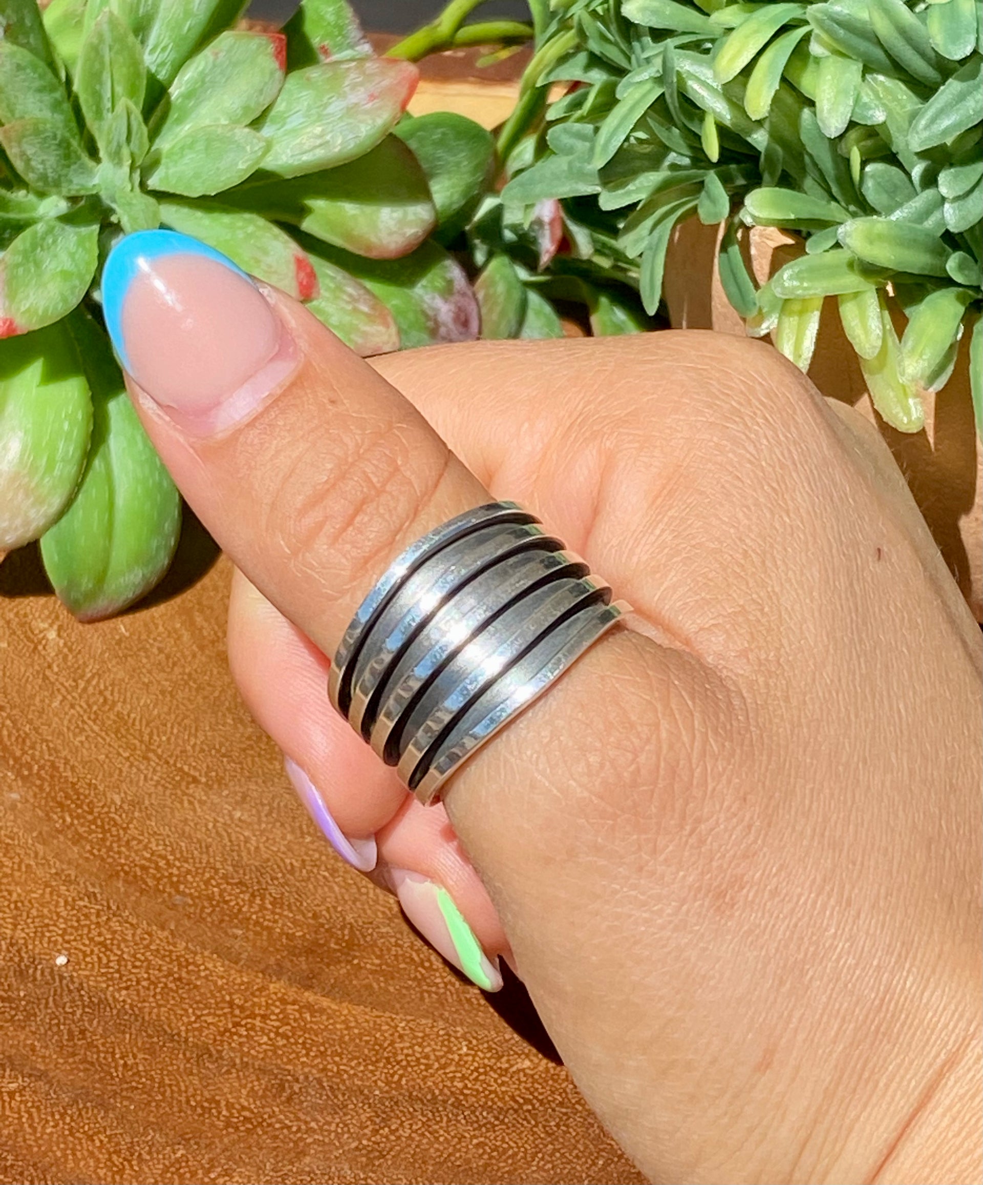 Tom Hawk Sterling Silver Ring Size 12.75