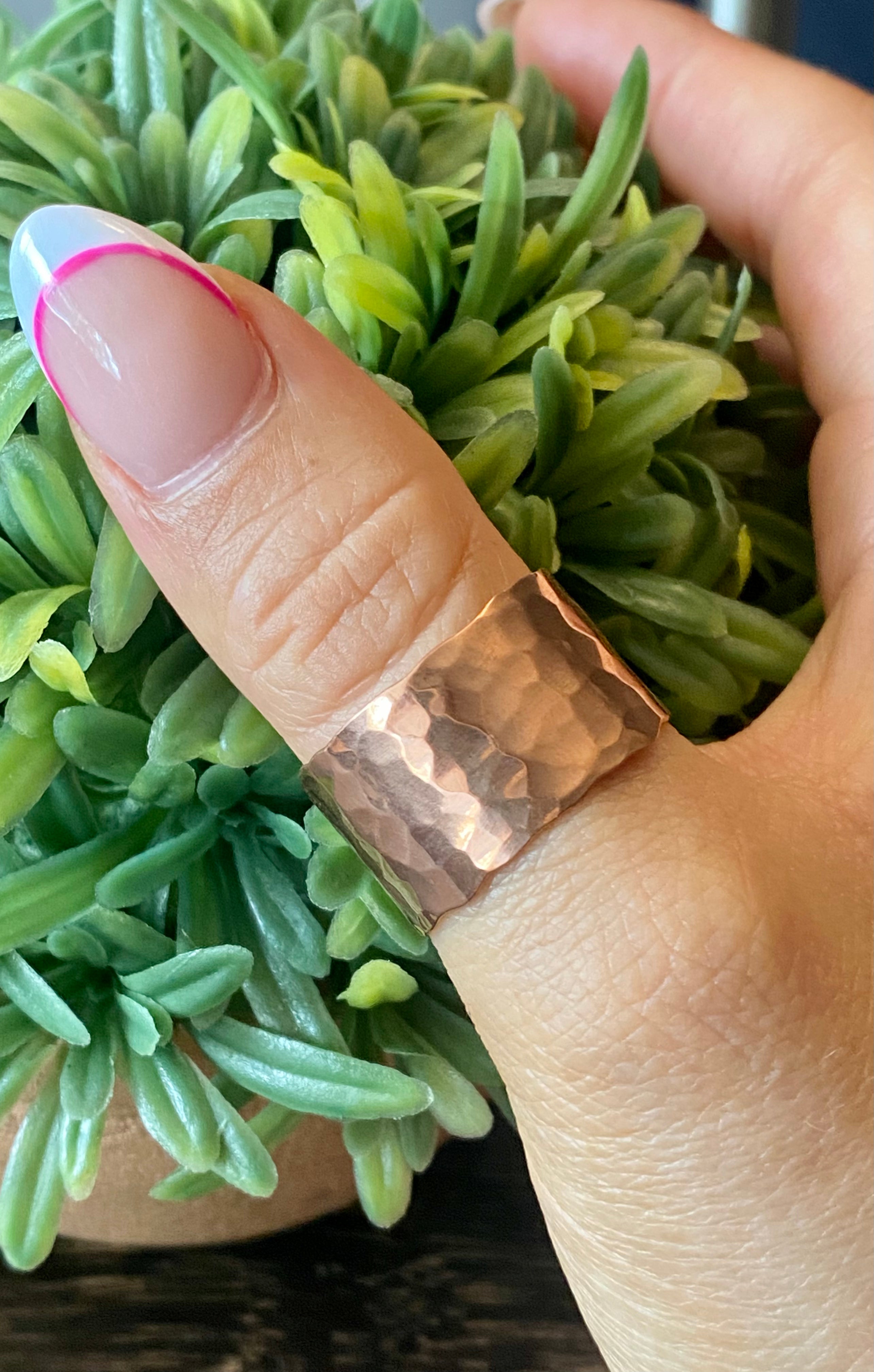 Navajo Made Copper Ring Size 14