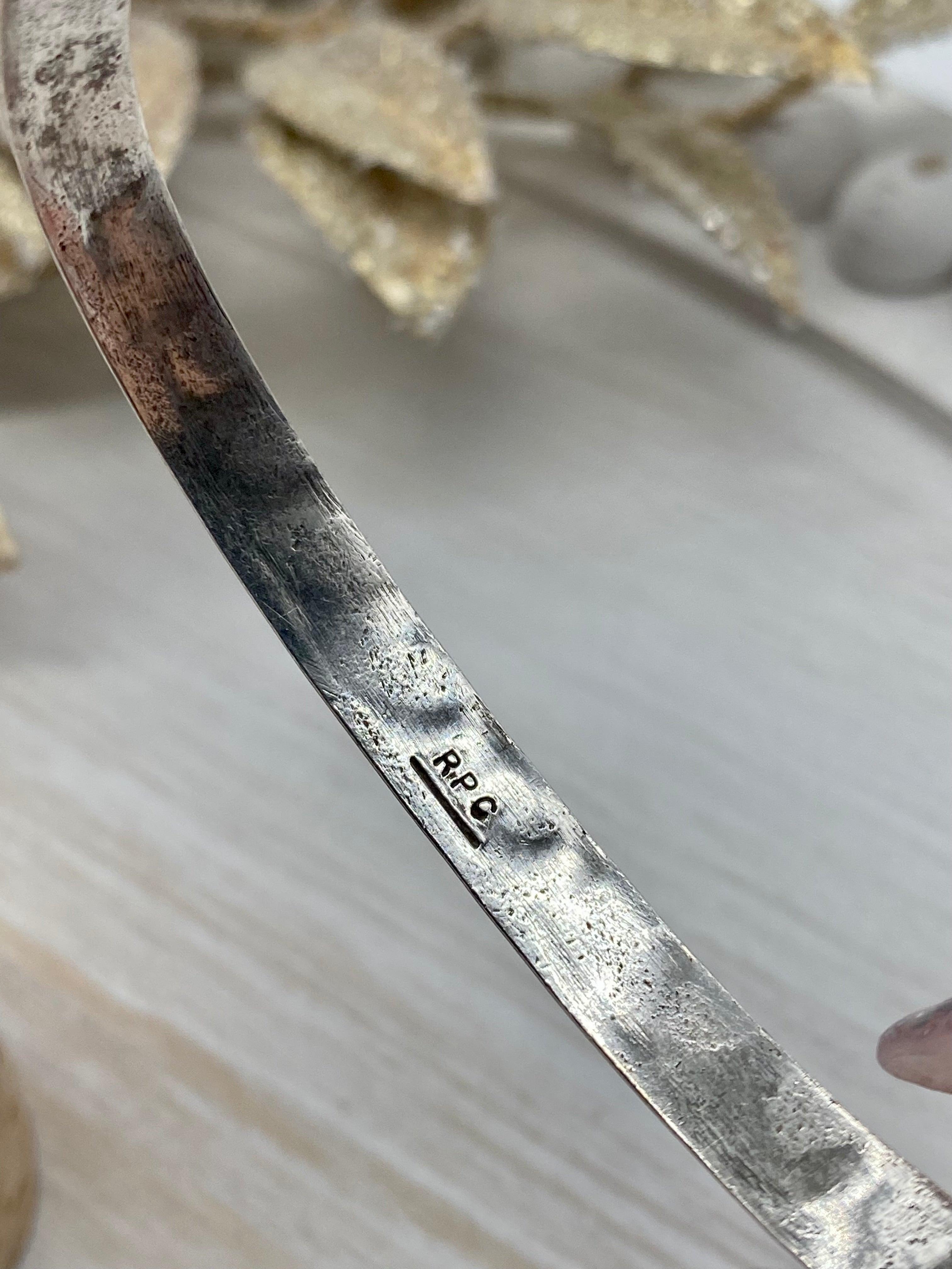 Vintage Navajo Made Sterling Silver Cuff Bracelet