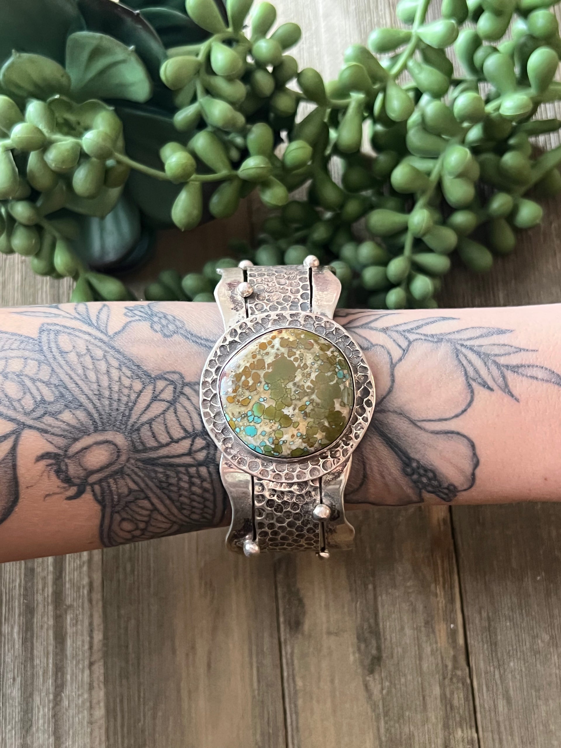 Betta Lee Royston Turquoise & Sterling Silver Cuff Bracelet