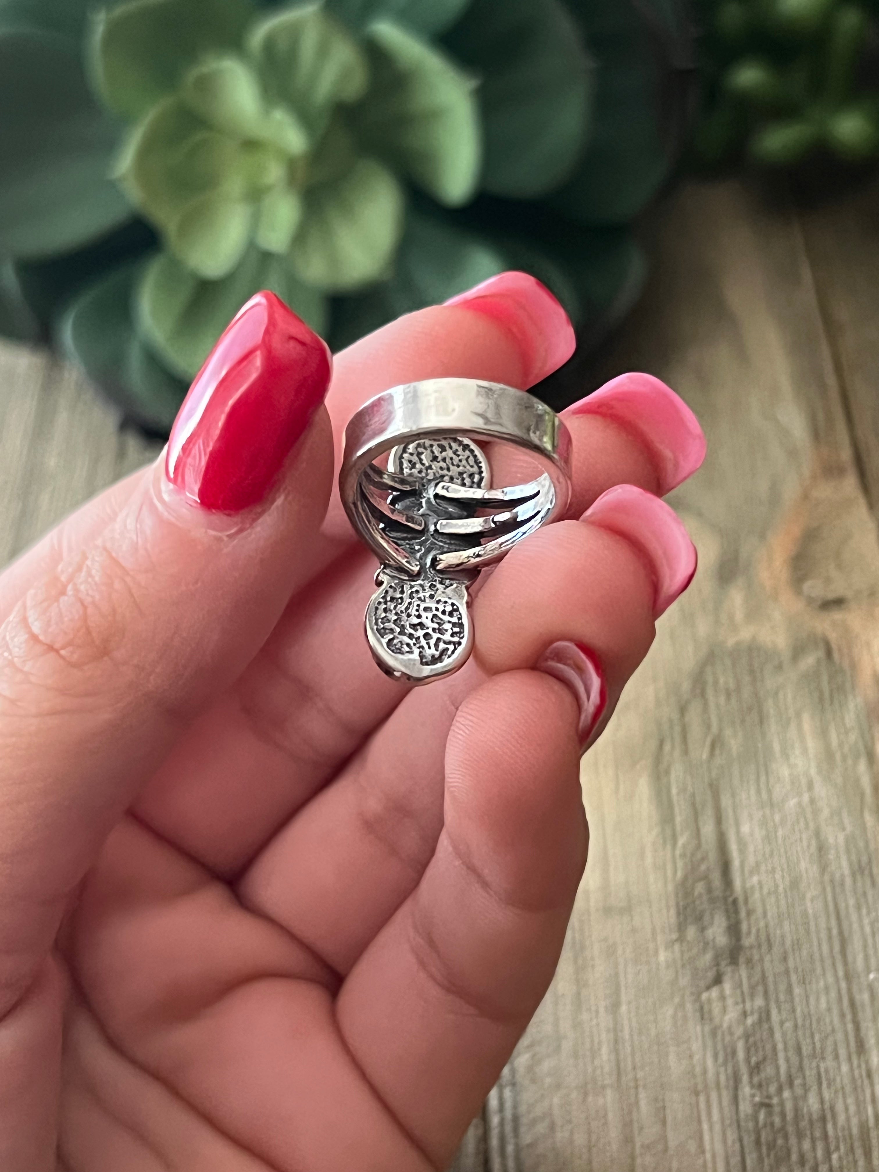 Southwest Made Sleeping Beauty & Sterling Silver Ring