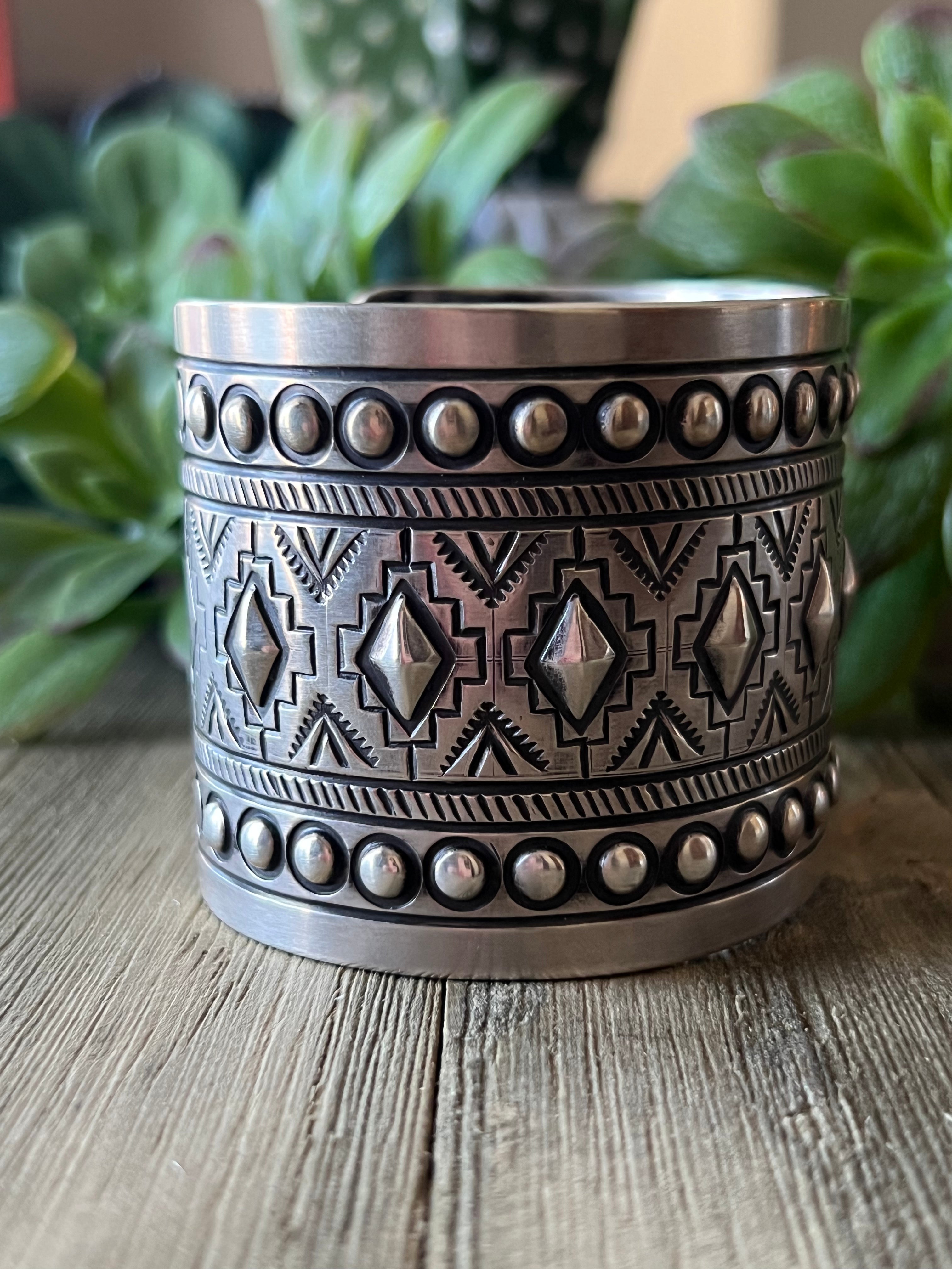 Navajo Made Sterling Silver Cuff Bracelet