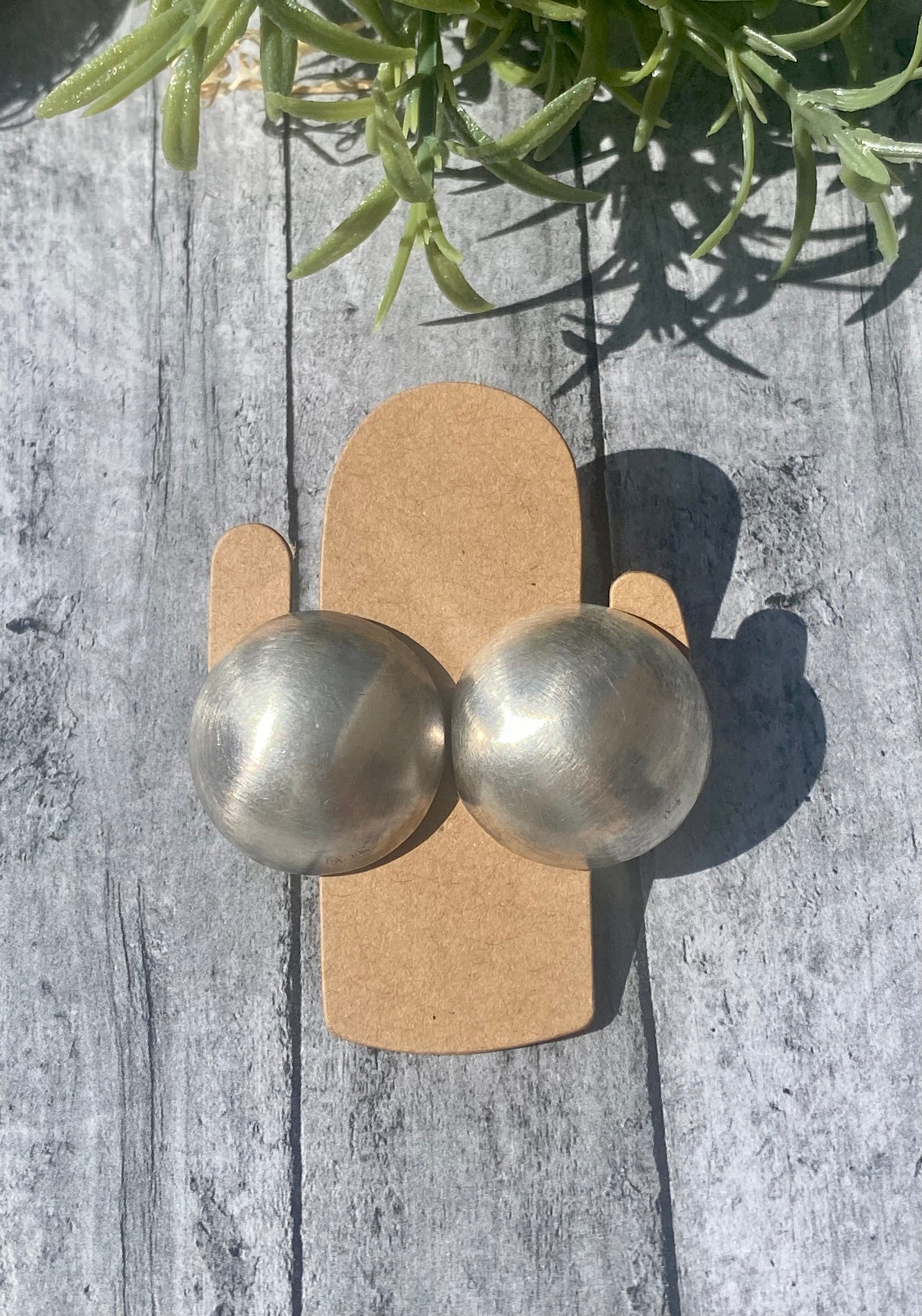 Navajo Made Sterling Silver Post Earrings