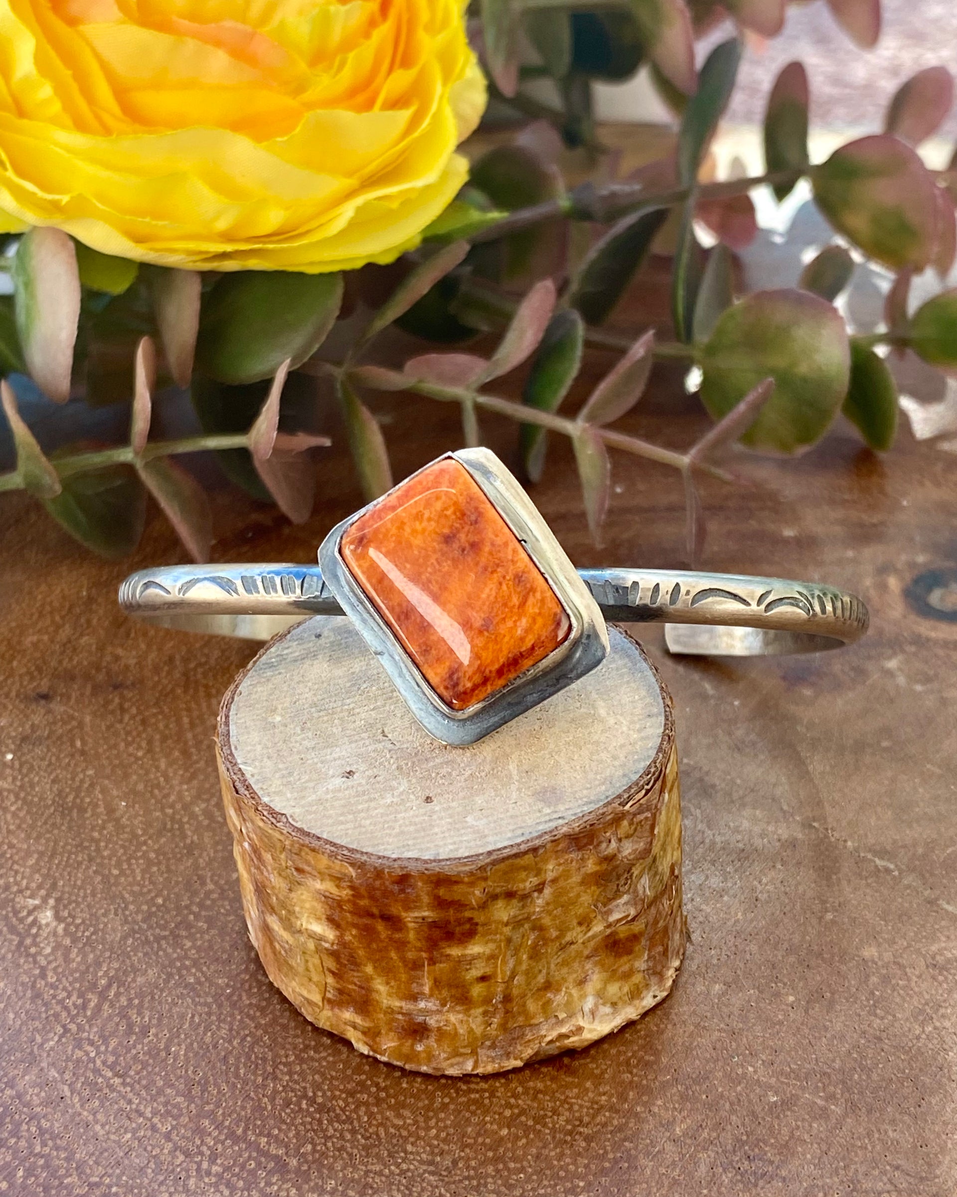 Boyd Ashley Spiny Oyster & Sterling Silver Cuff Bracelet