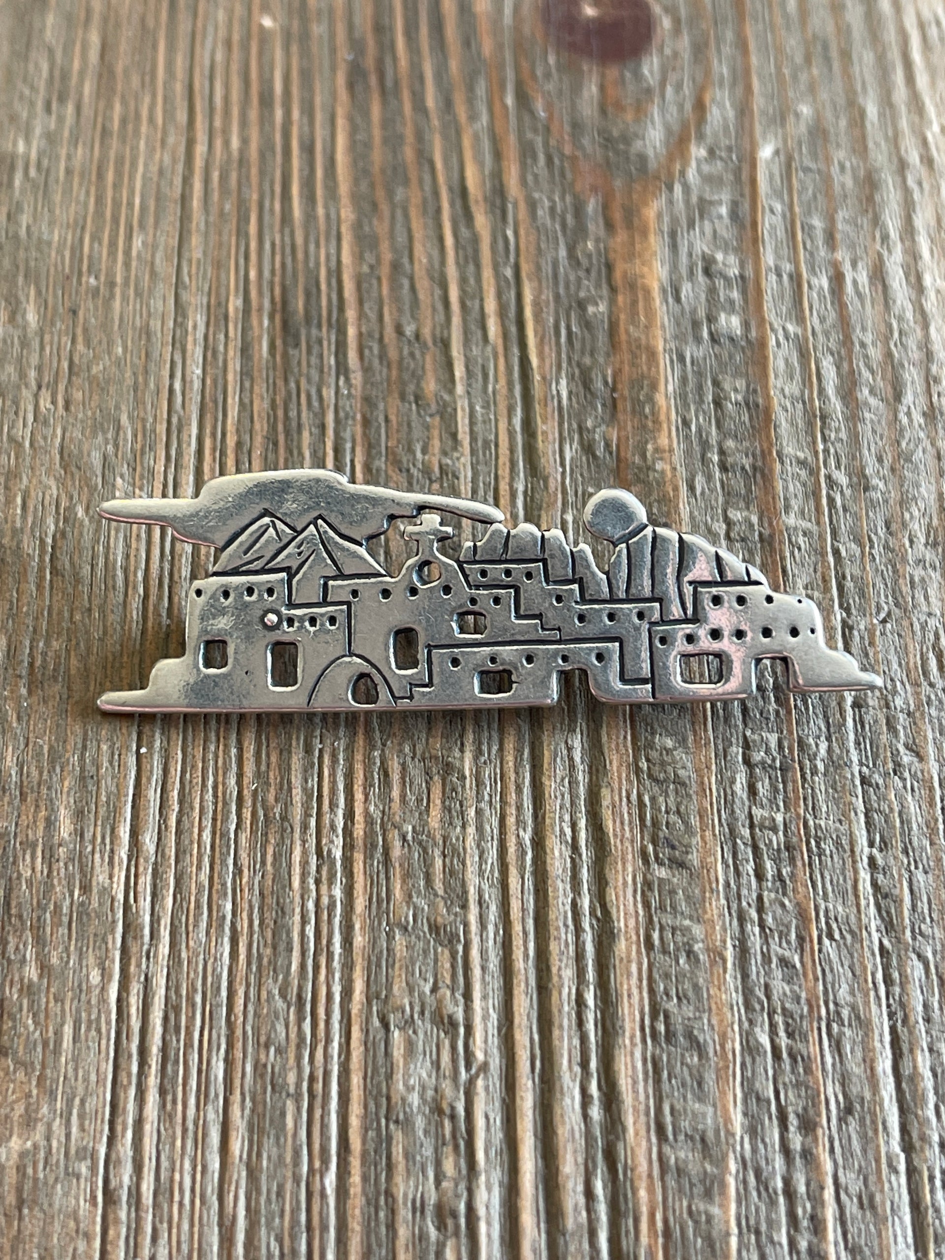 Native American Made Sterling Silver Pin