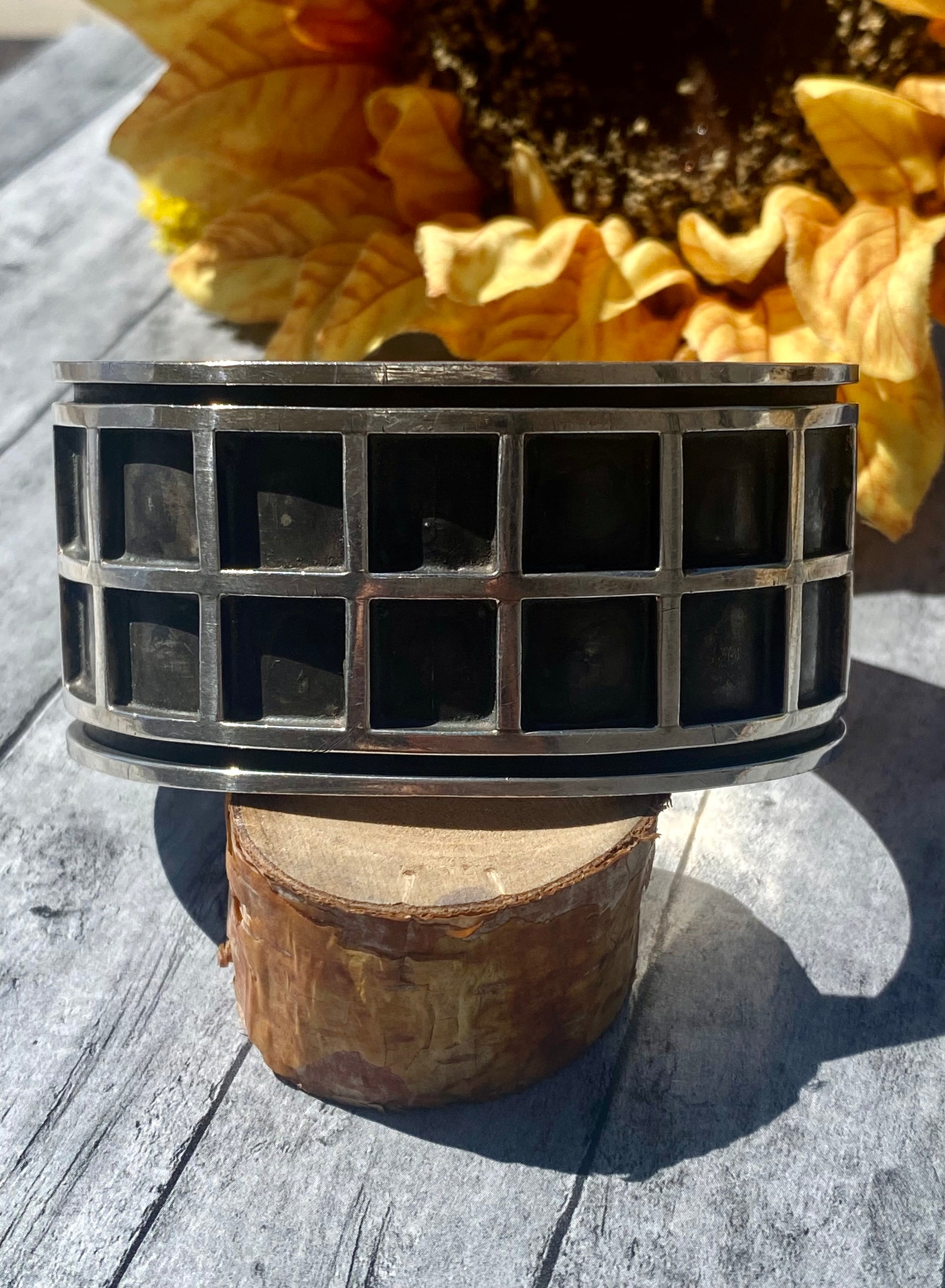 Vintage Navajo Made Sterling Silver Cuff Bracelet