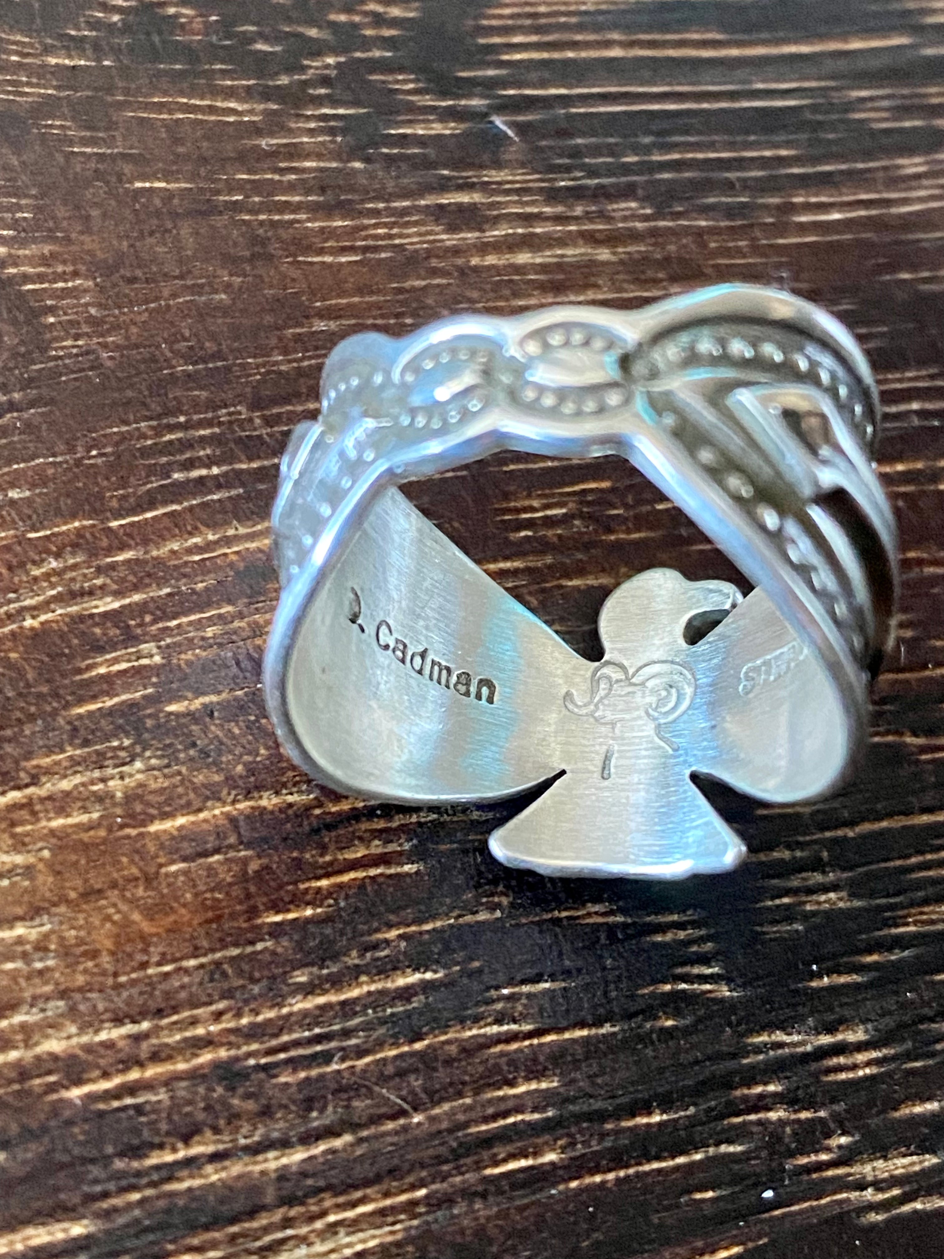 Derick Cadman Sterling Silver Thunderbird Rings