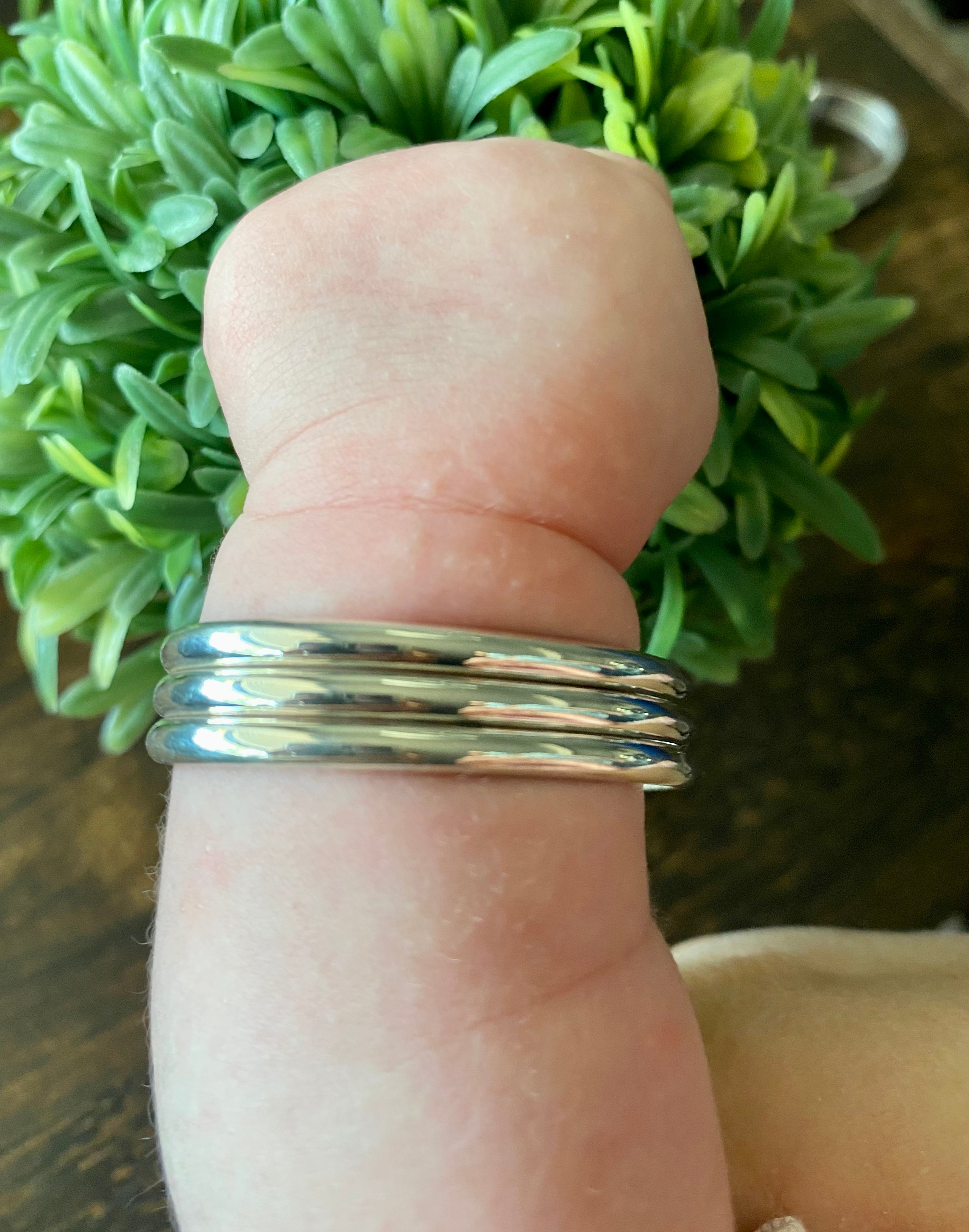 Navajo Made Sterling Silver Baby Cuff Bracelets