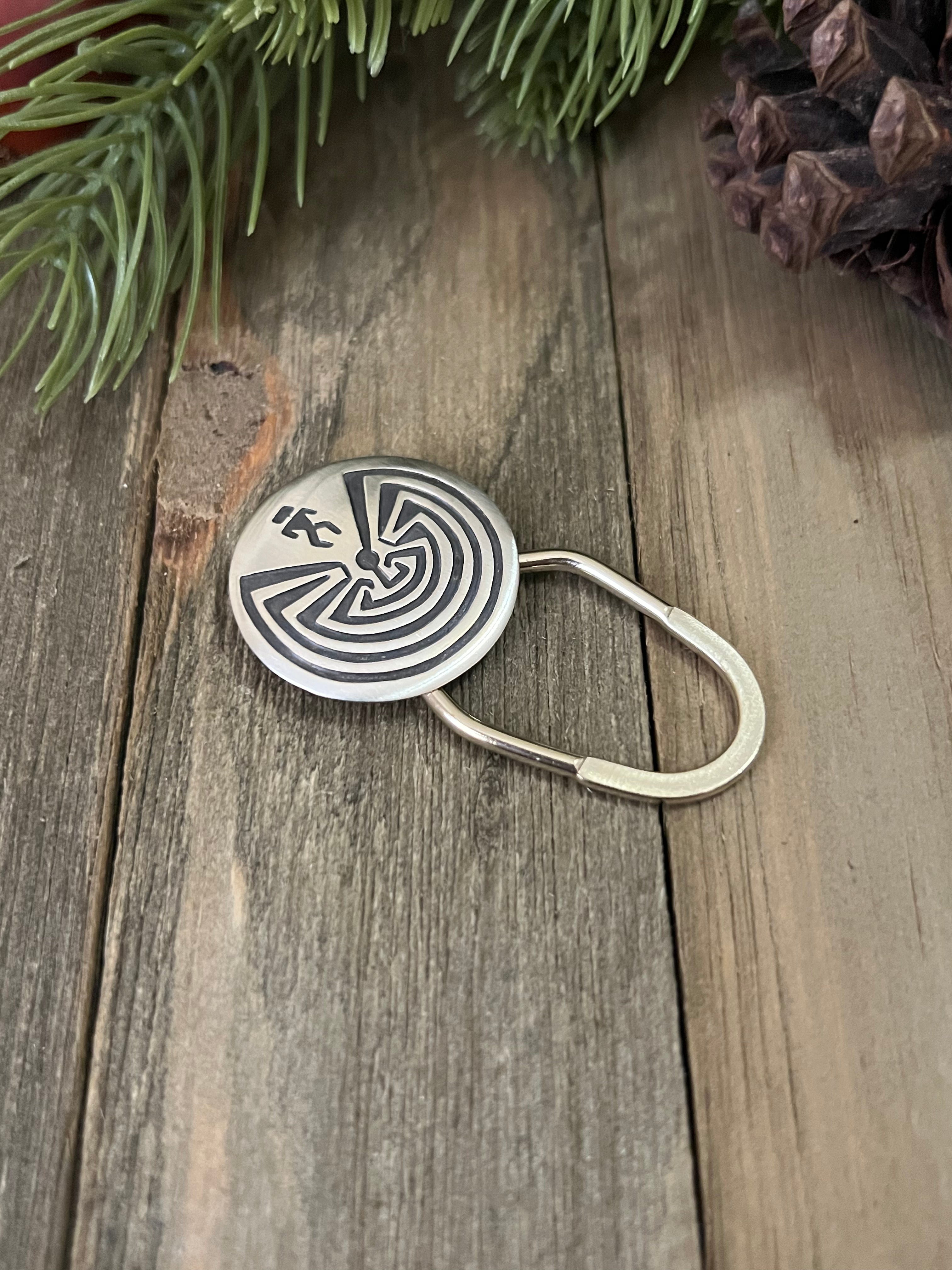 Navajo Made Sterling Silver Keychain