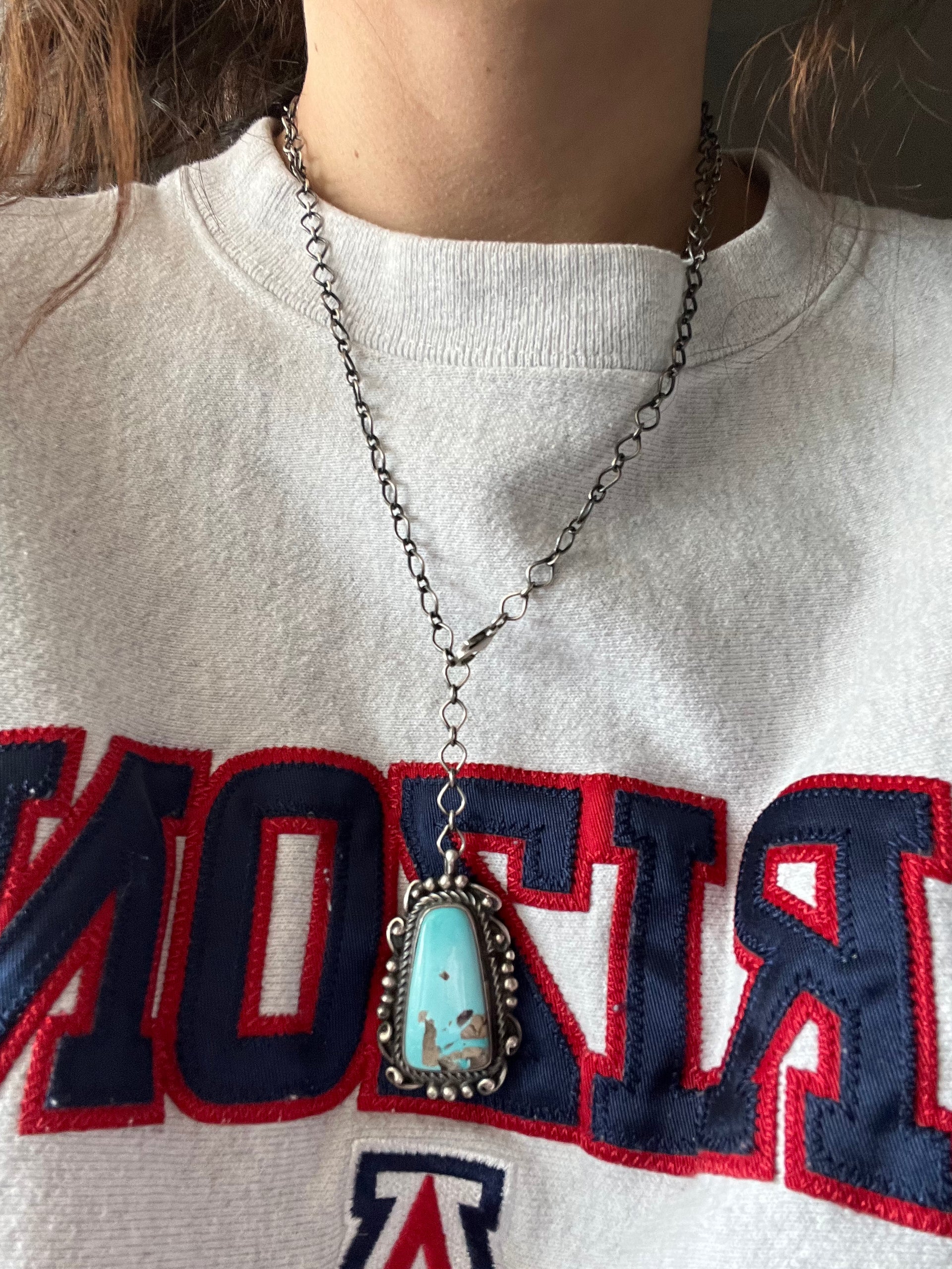 Shelia Becenti Royston Turquoise & Sterling Silver Necklace