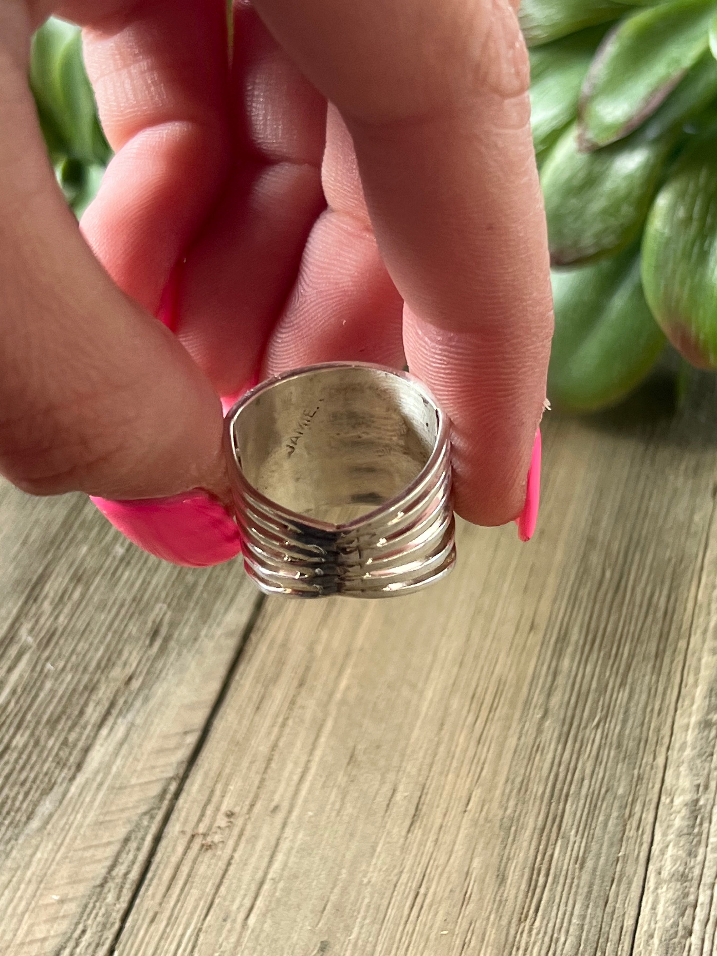 Zuni Made Sterling Silver Ring