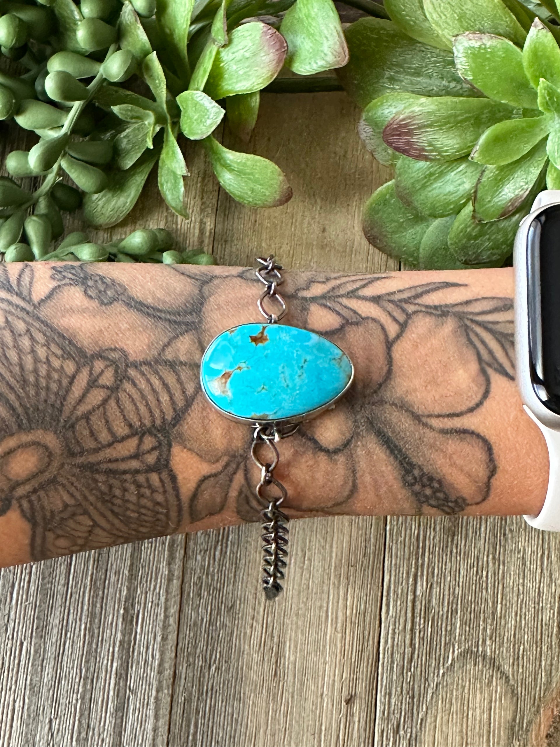 Navajo Made Royston Turquoise & Sterling Silver Bracelet