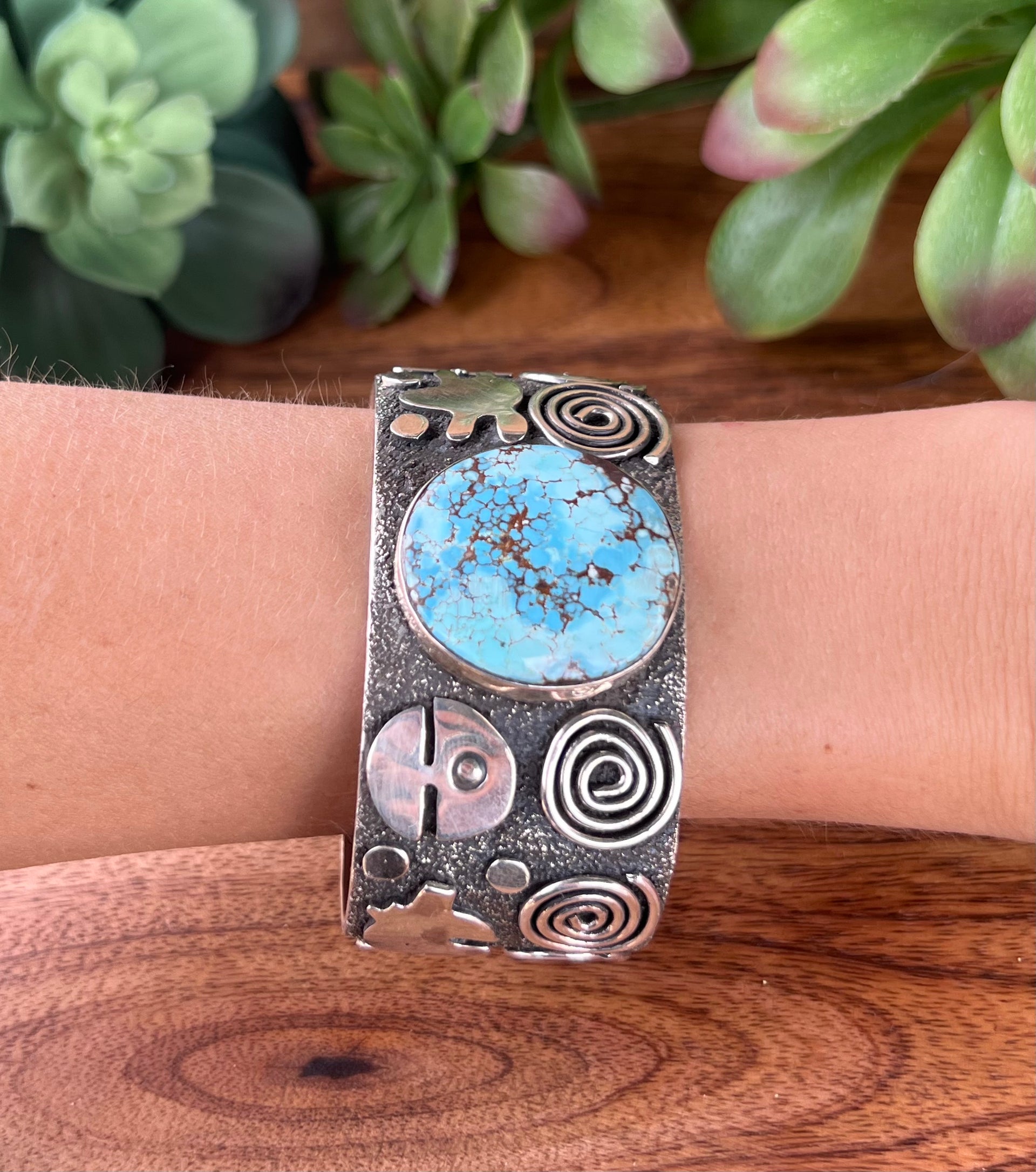 Alex Sanchez Golden Hill’s Turquoise & Sterling Silver Cuff Bracelet