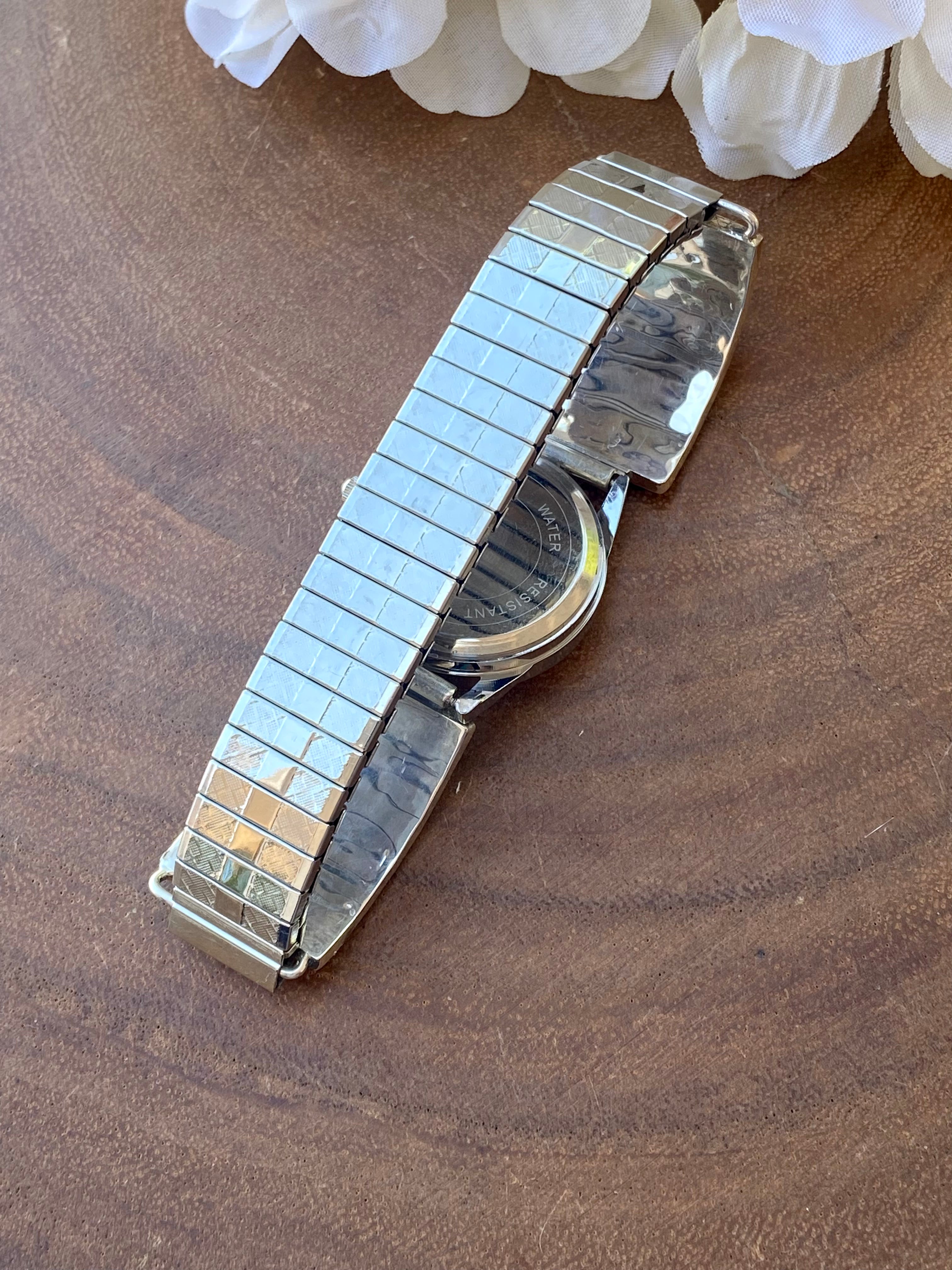Zuni Made Sterling Silver Inlay Adjustable Watch