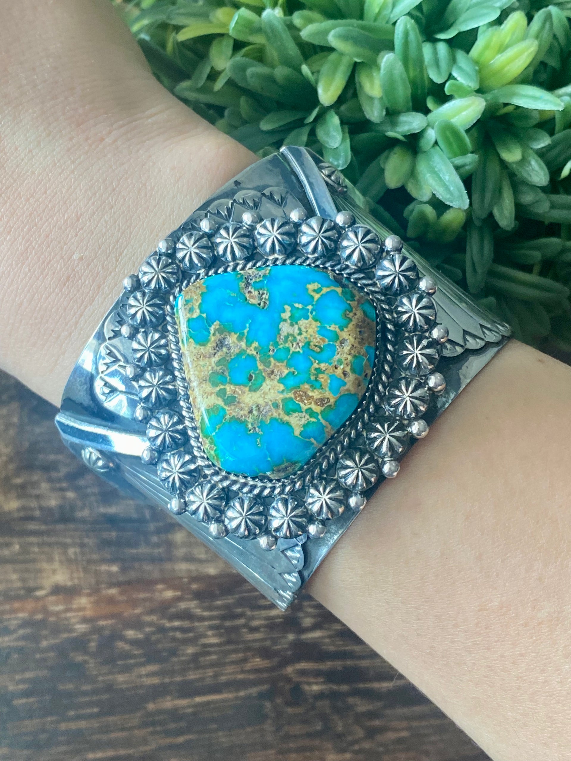 Marq Chaves Sonoran Gold Turquoise & Sterling Silver Cuff Bracelets