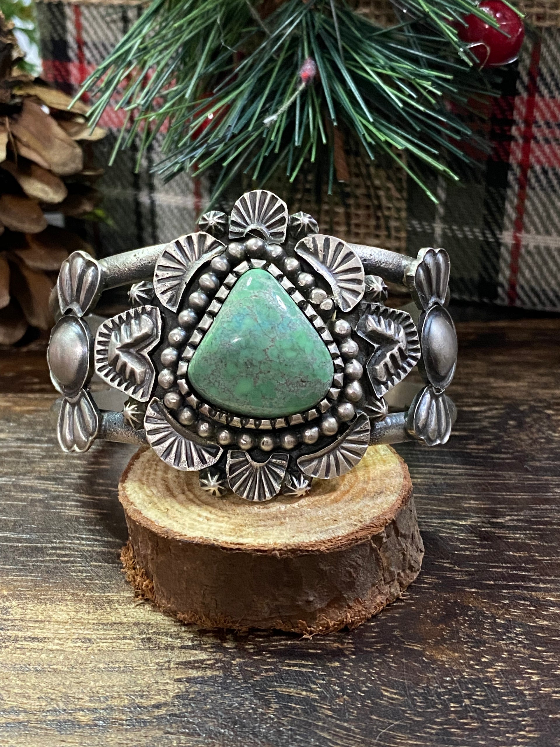 Kevin Billah Carico Lake Turquoise & Sterling Silver Cuff Bracelet