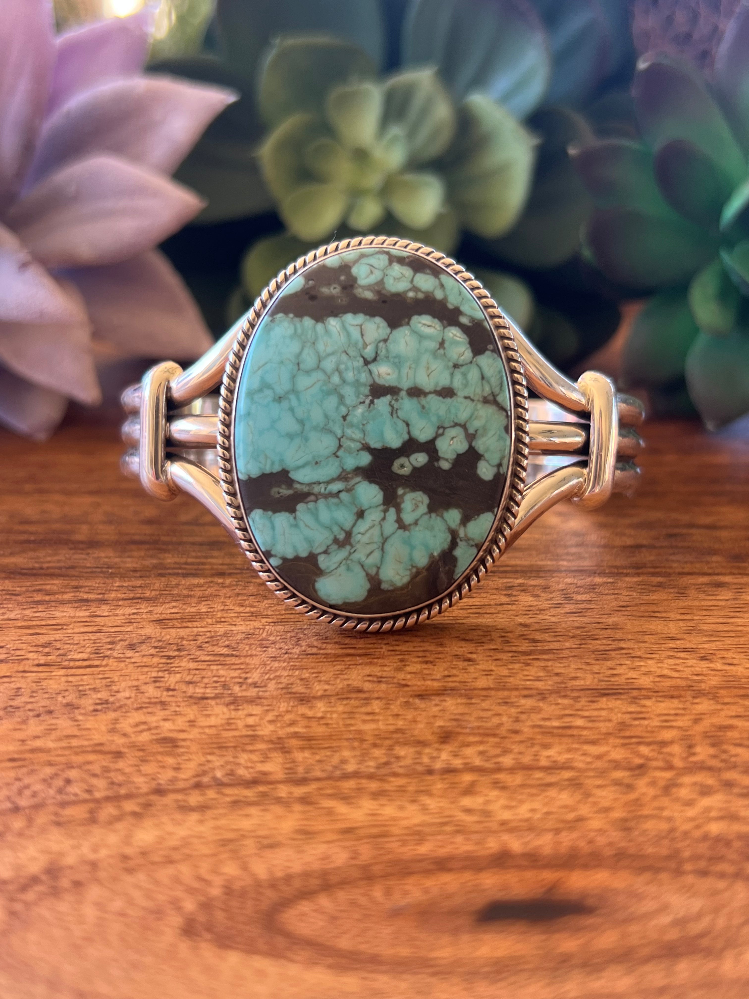 Randy Boyd #8 Turquoise & Sterling Silver Cuff Bracelet