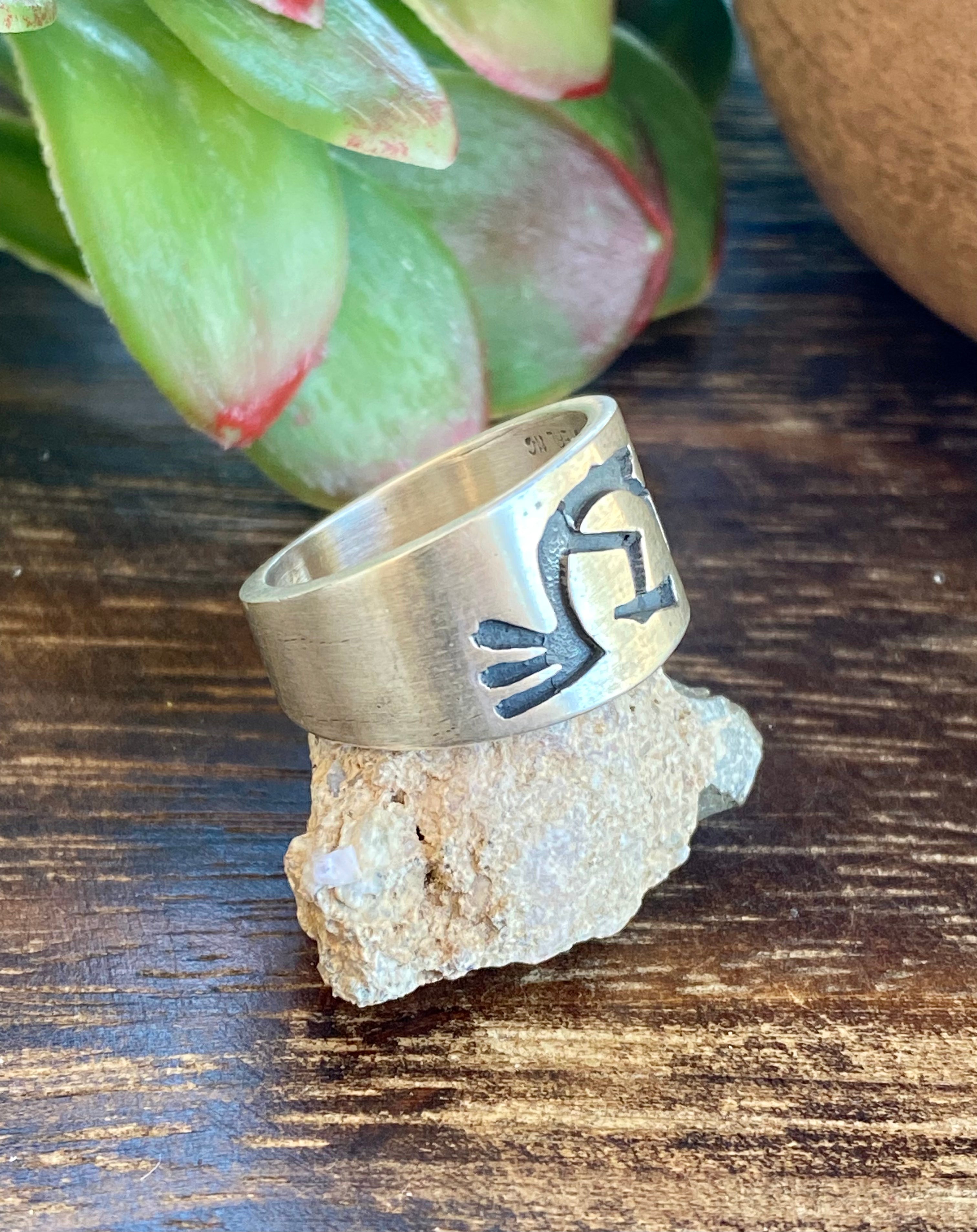 Virginia Becinti Sterling Silver Kokopelli Ring