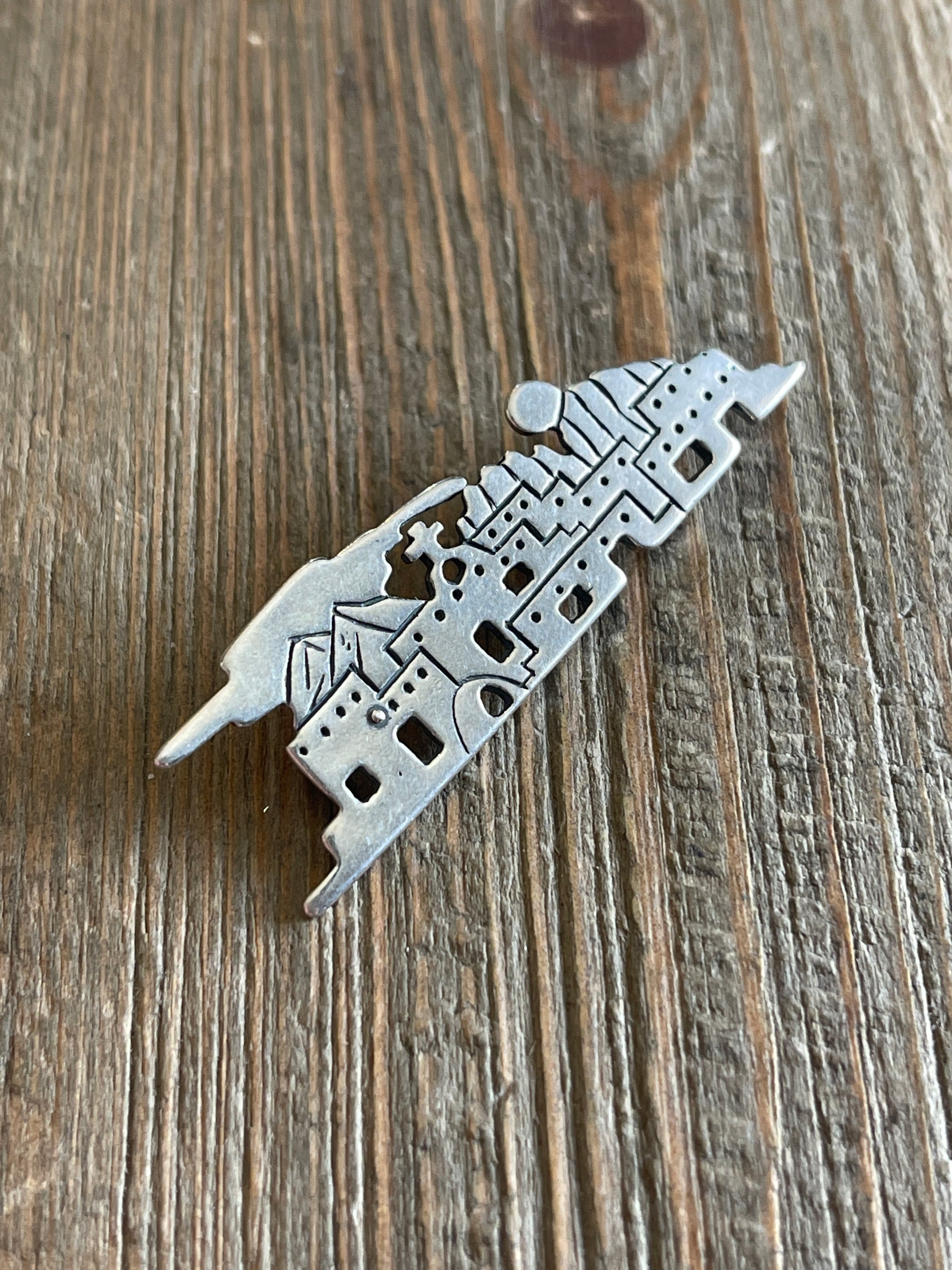 Native American Made Sterling Silver Pin