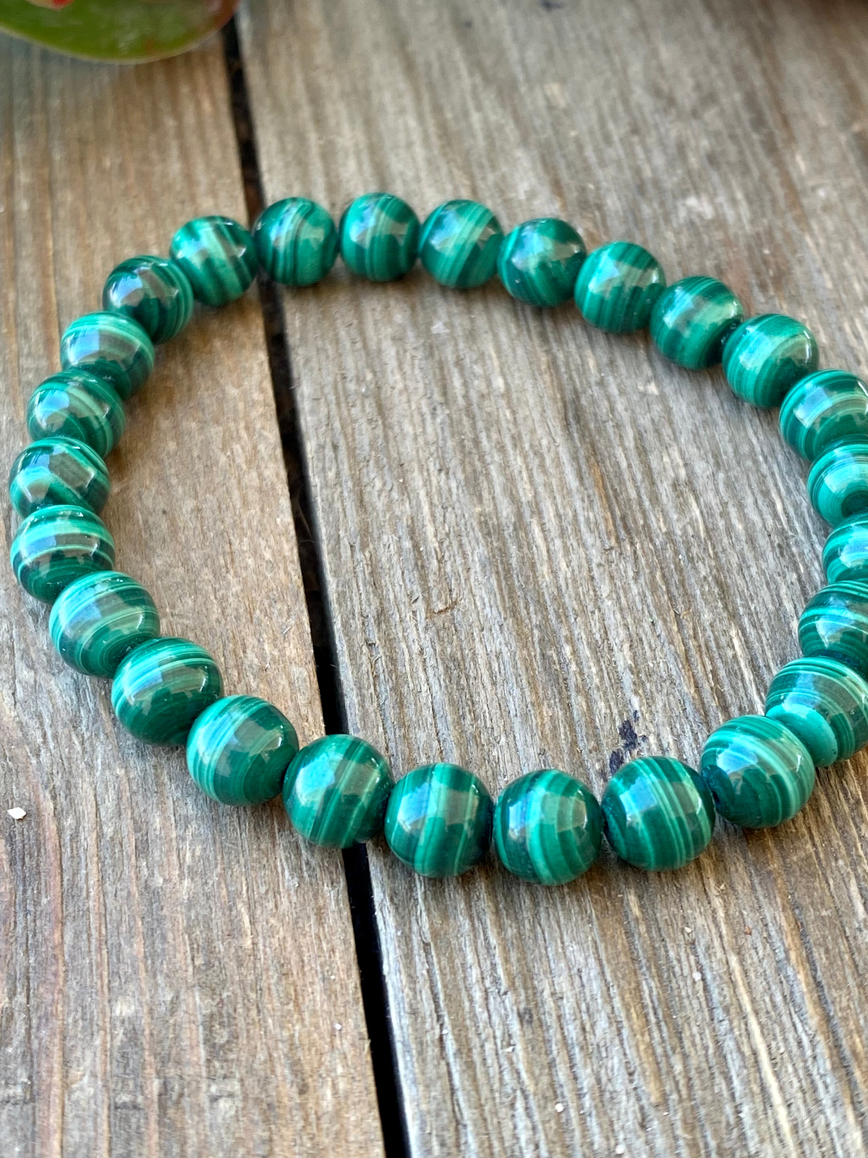 Handmade Malachite Adjustable Bracelet