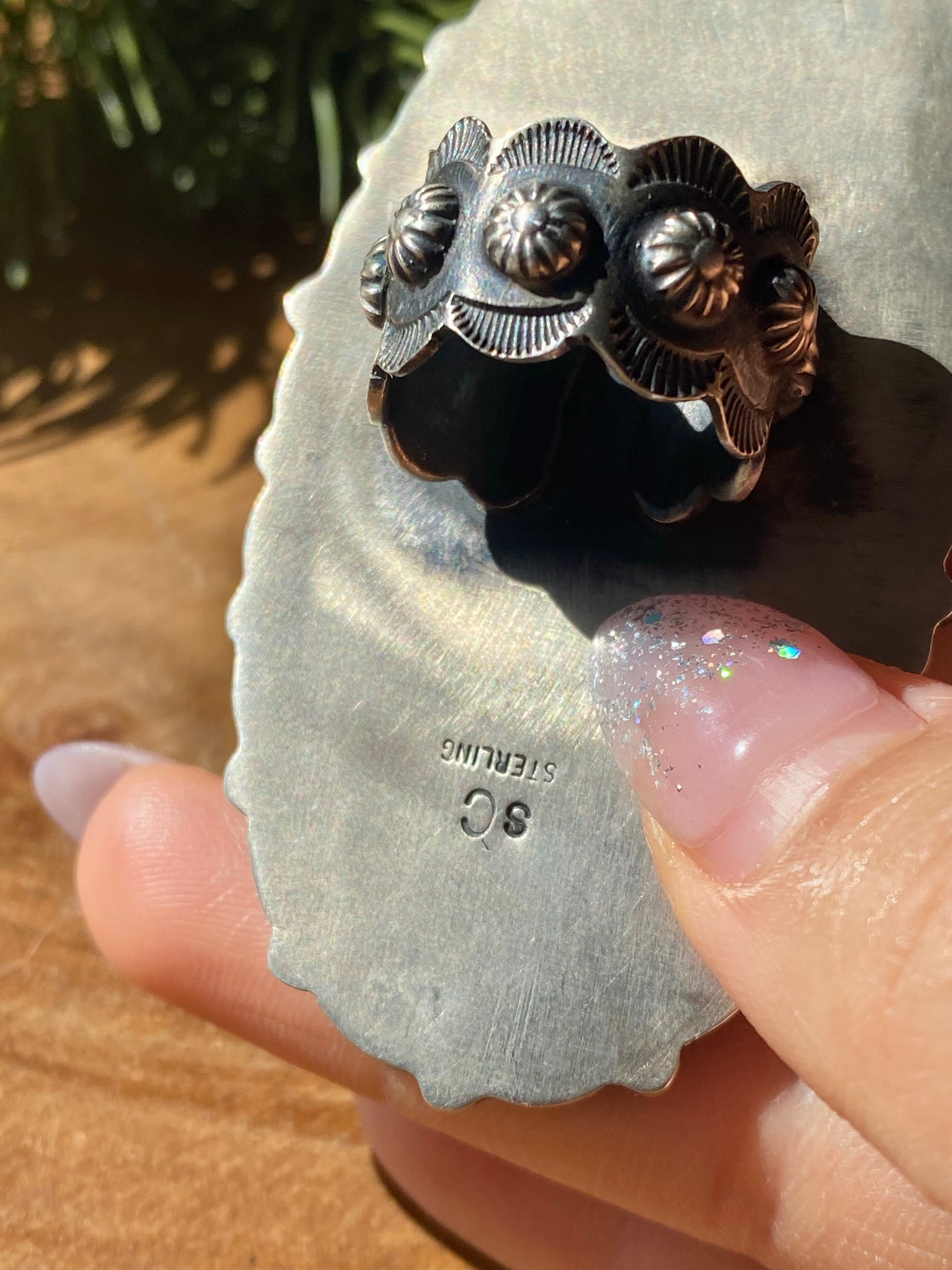 Shawn Cayatineto Multi Stone & Sterling Silver Ring Size 8.5
