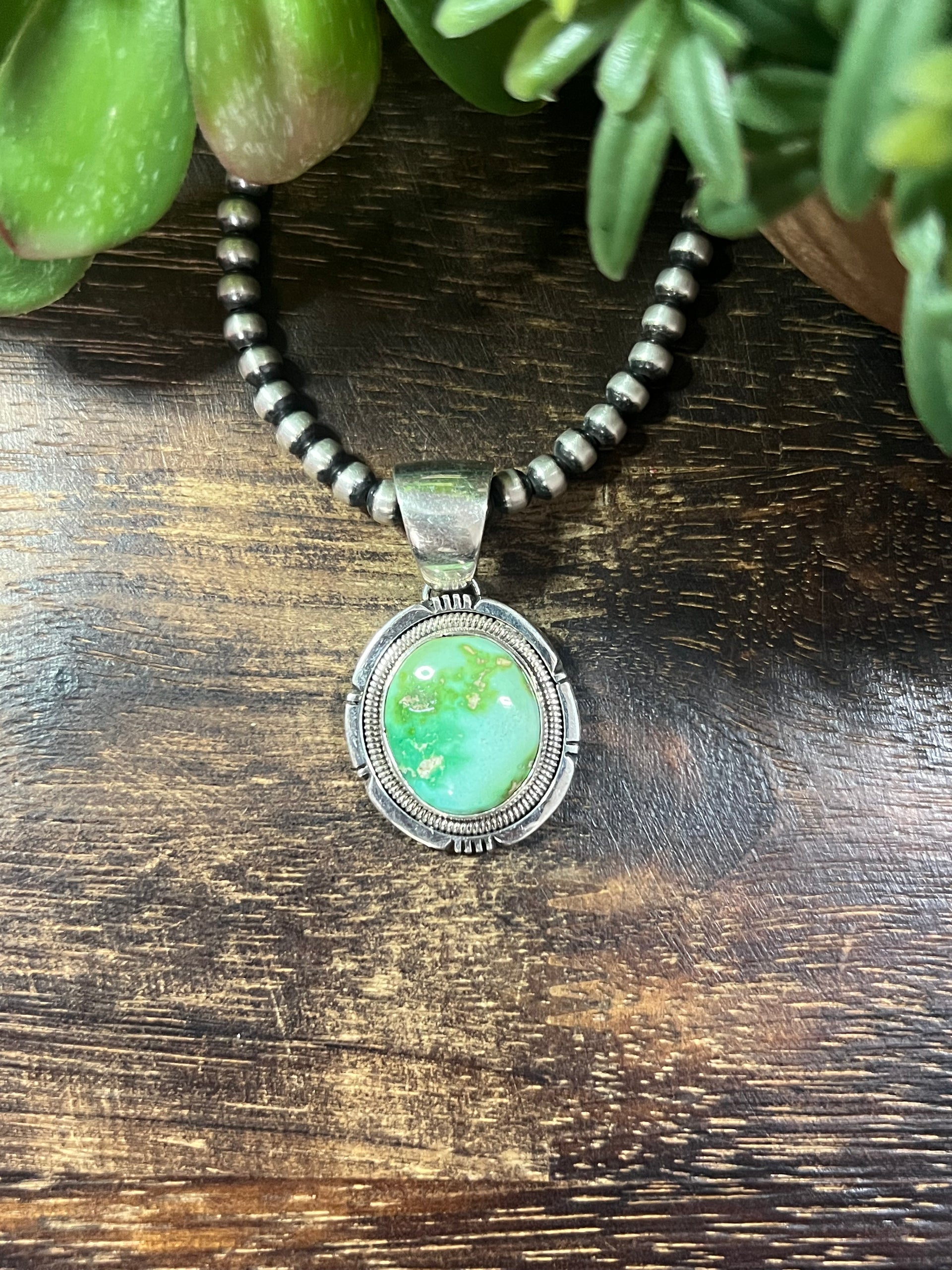 Wydell Billie Sonoran Mountain & Sterling Silver Pendant
