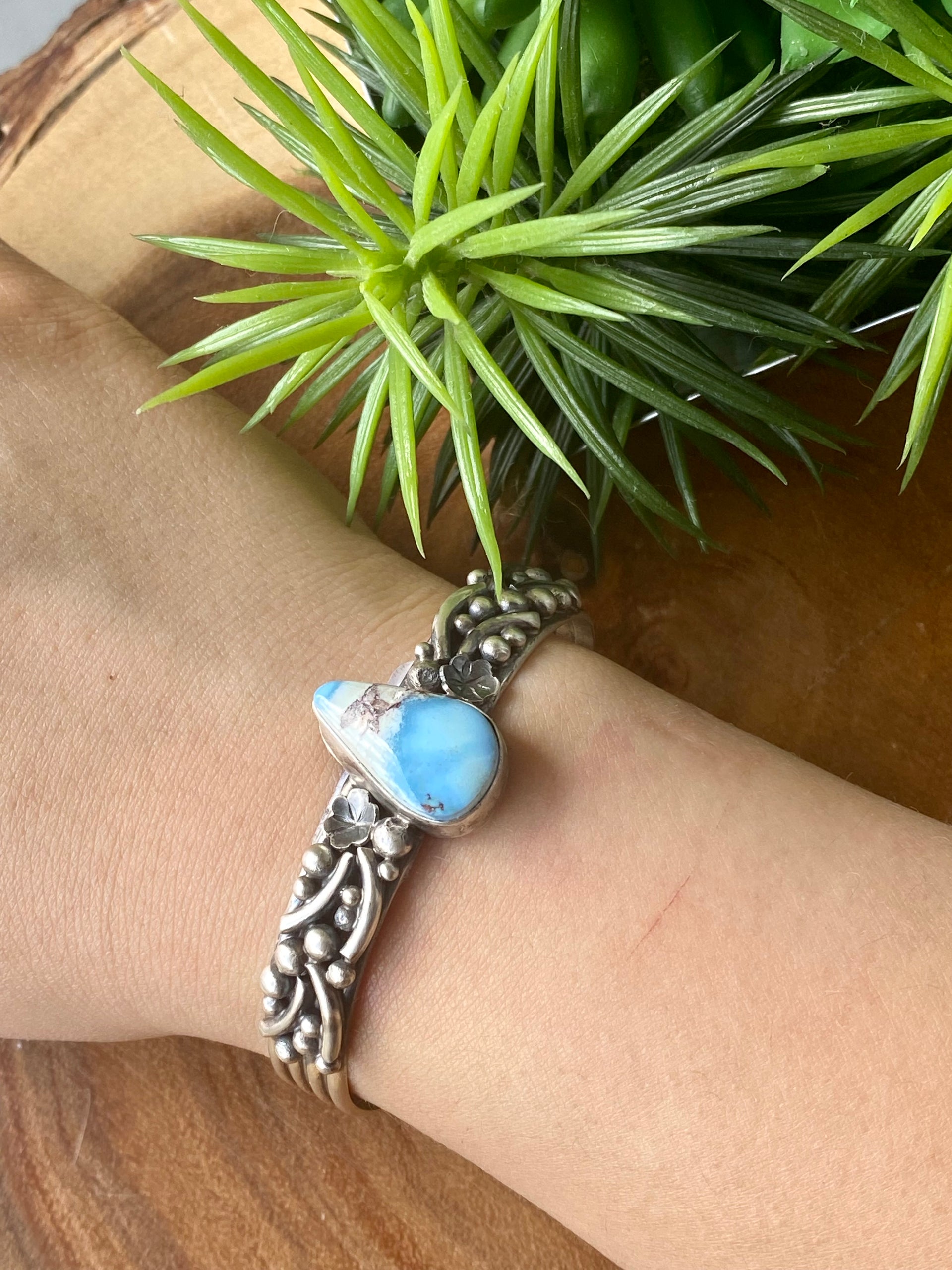 Betta Lee Golden Hill’s Turquoise & Sterling Silver Cuff Bracelet