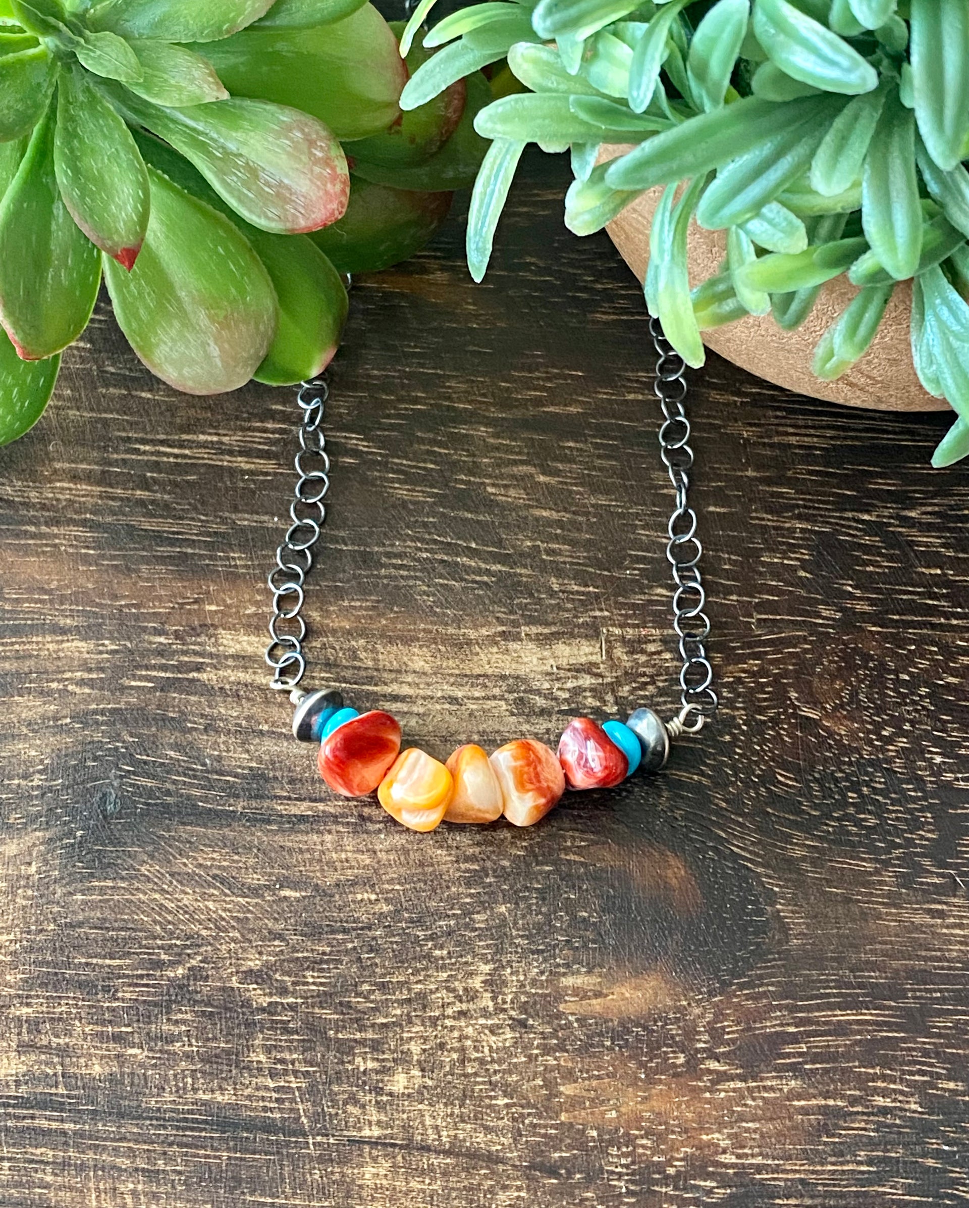 Corina Smith Multi Stone & Sterling Silver Necklace