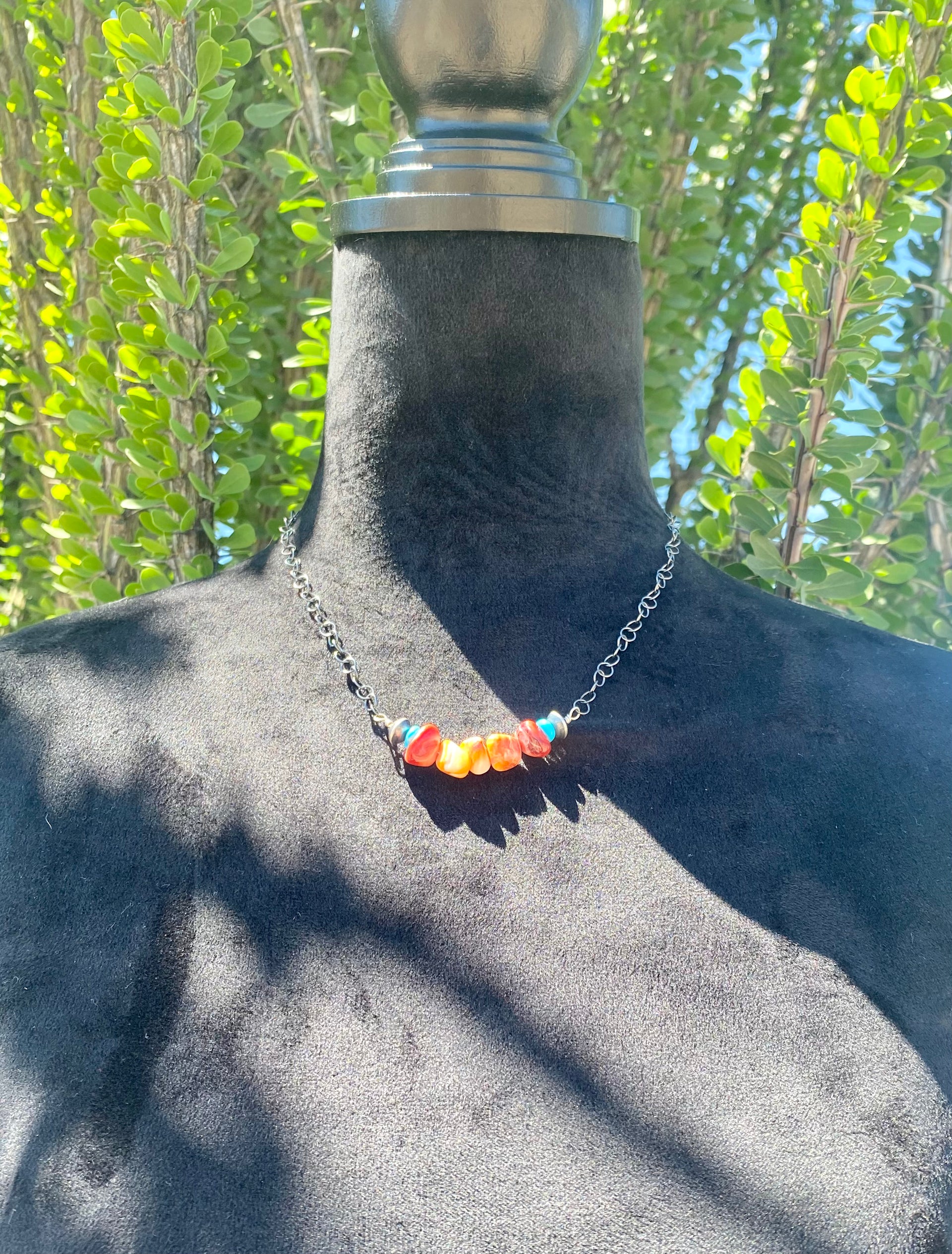 Corina Smith Multi Stone & Sterling Silver Necklace