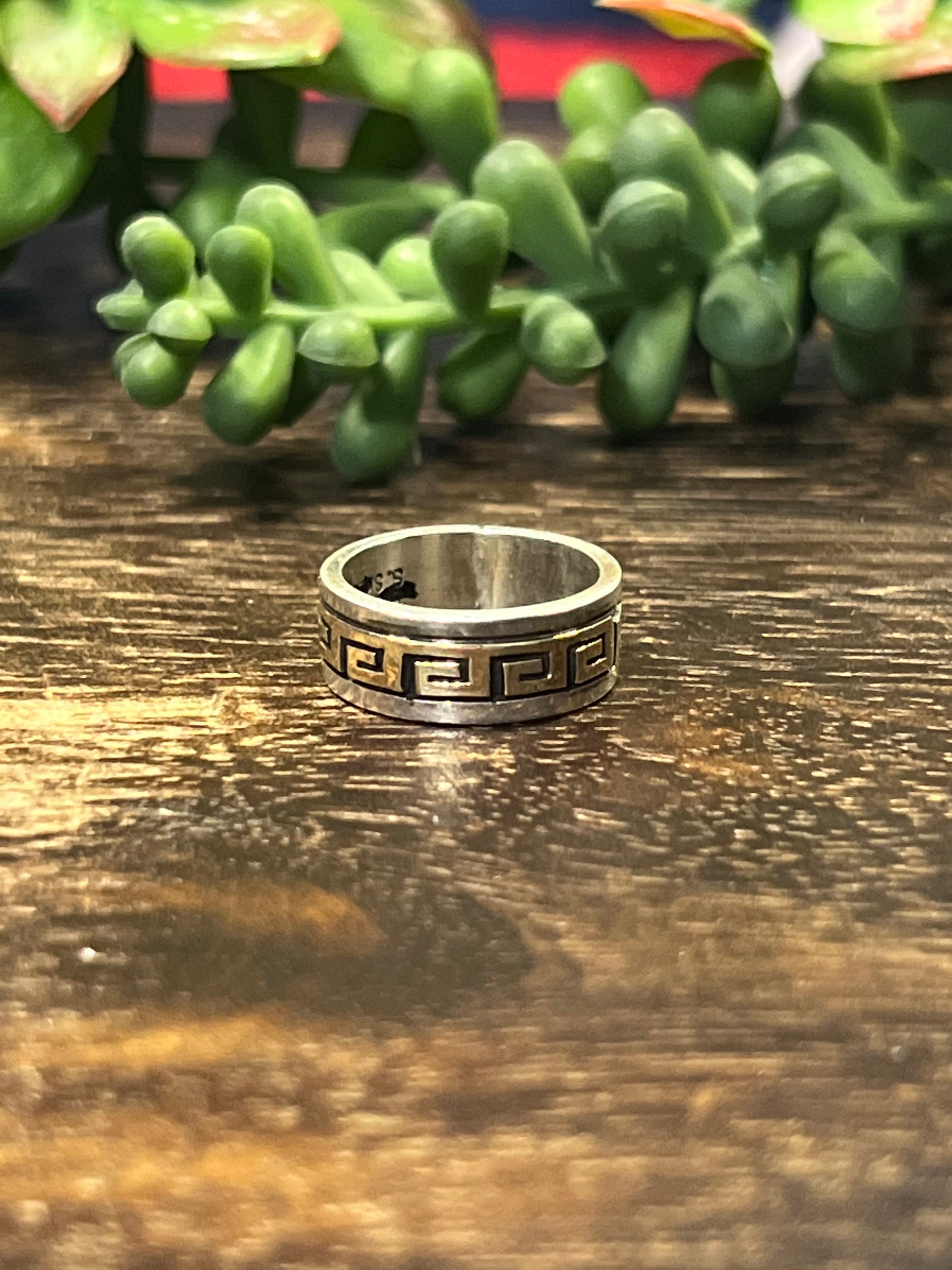 Scott Skeets 14K Gold Fill & Sterling Silver Ring Size 4.25
