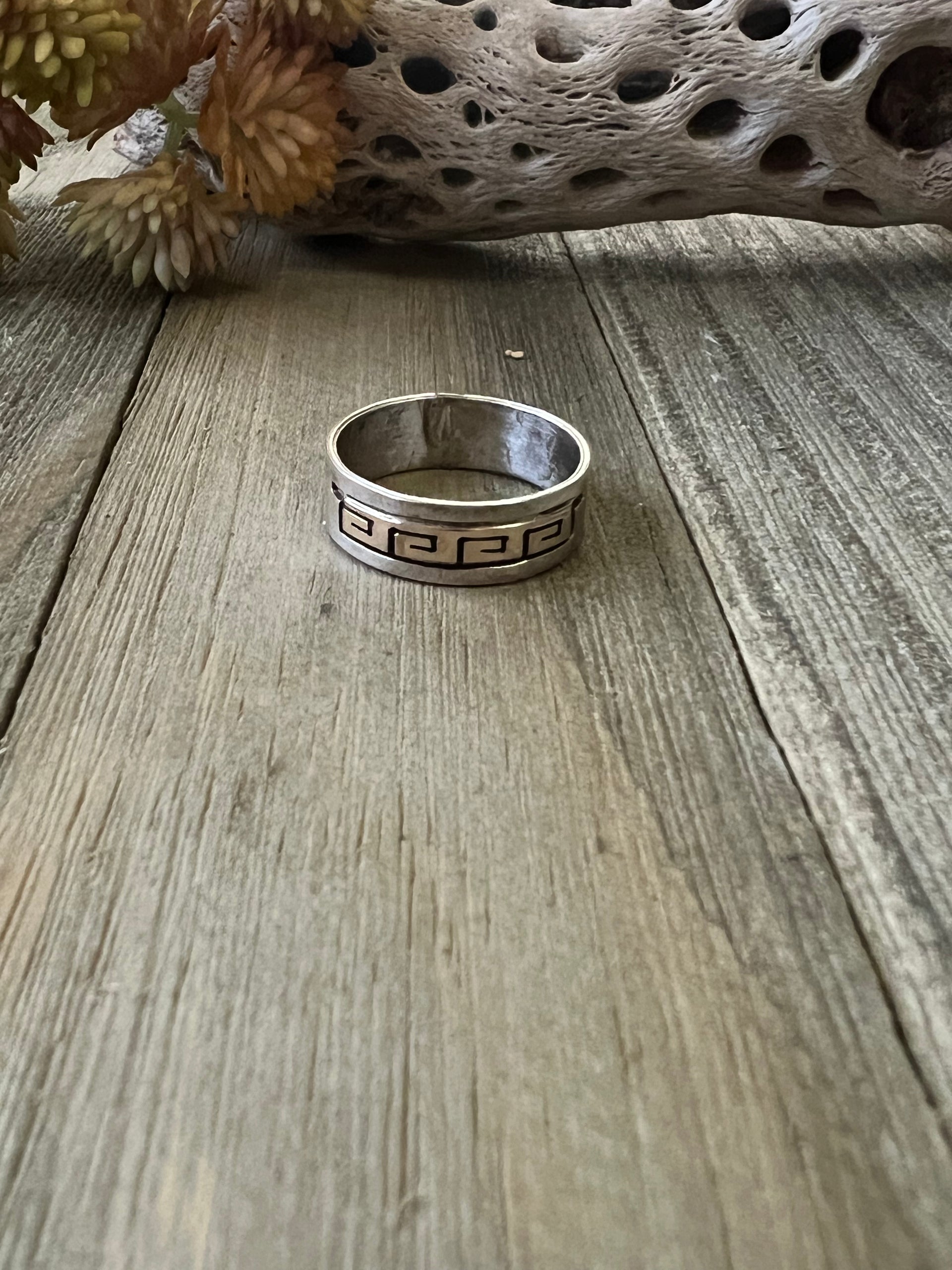 Scott Skeets 14k Gold & Sterling Silver Ring Size 9.25