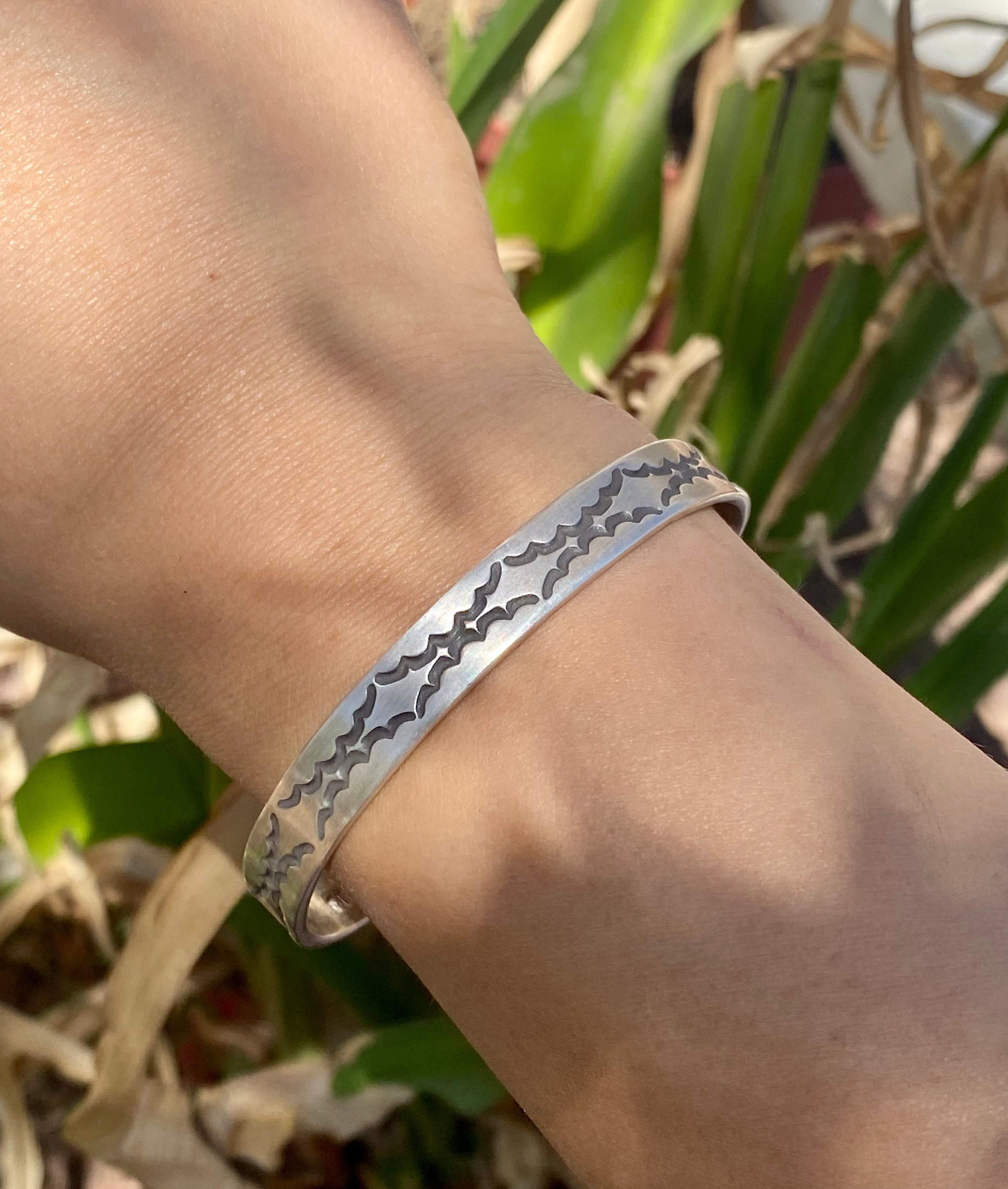 Nora Tahe Sterling Silver Cuff Bracelet