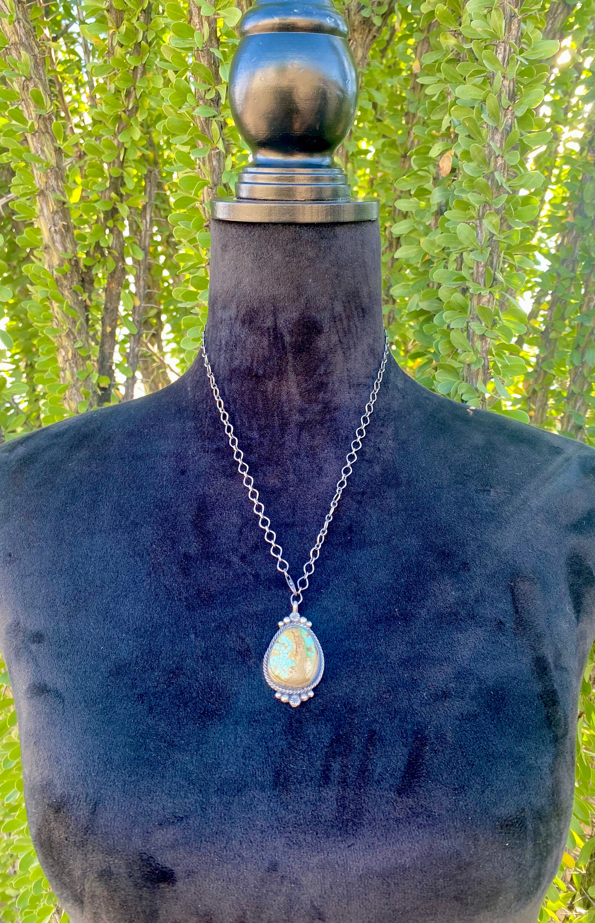 Sheila Becenti Royston Turquoise & Sterling Silver Necklace