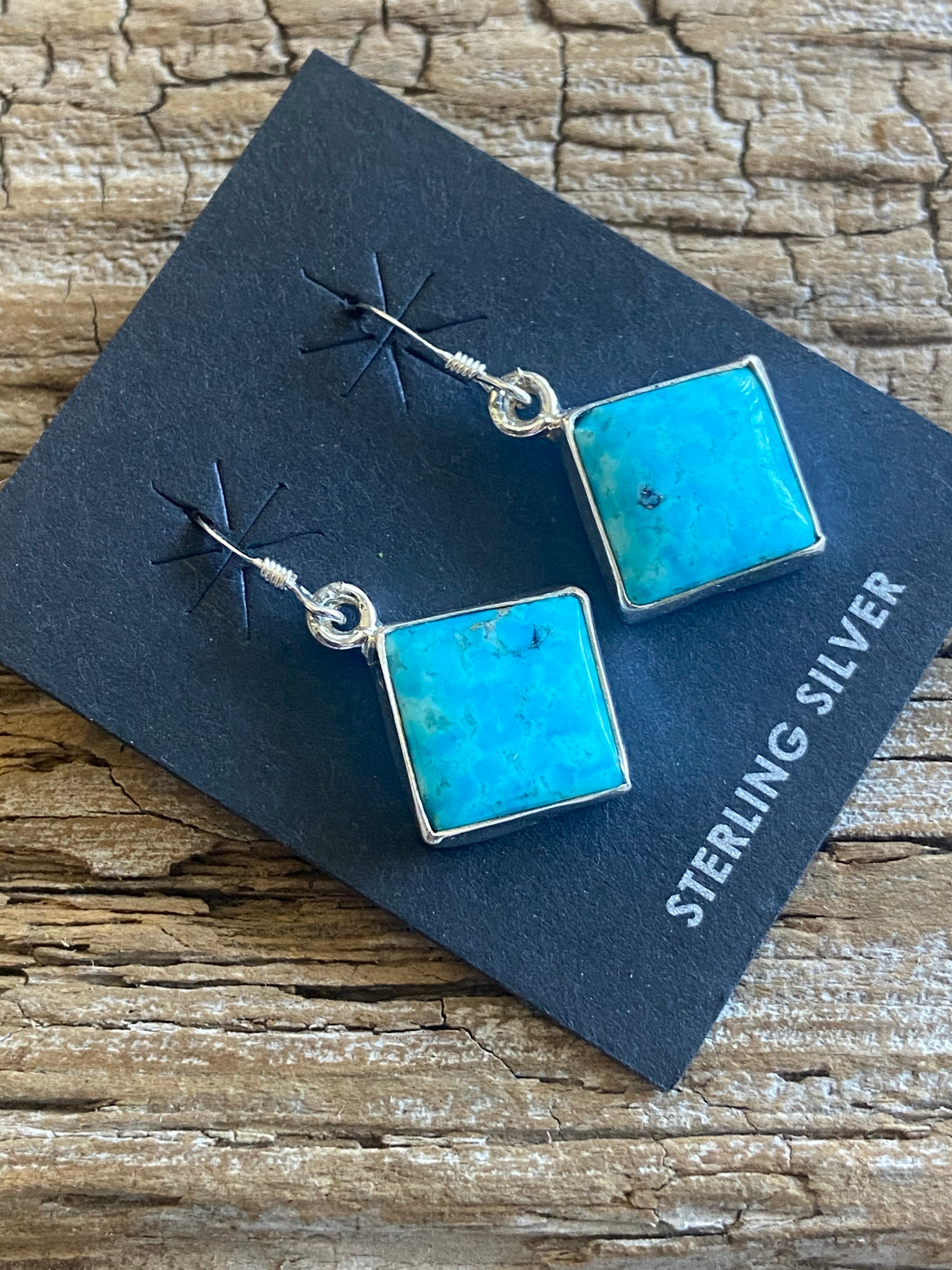 Navajo Turquoise & Sterling Silver Dangles
