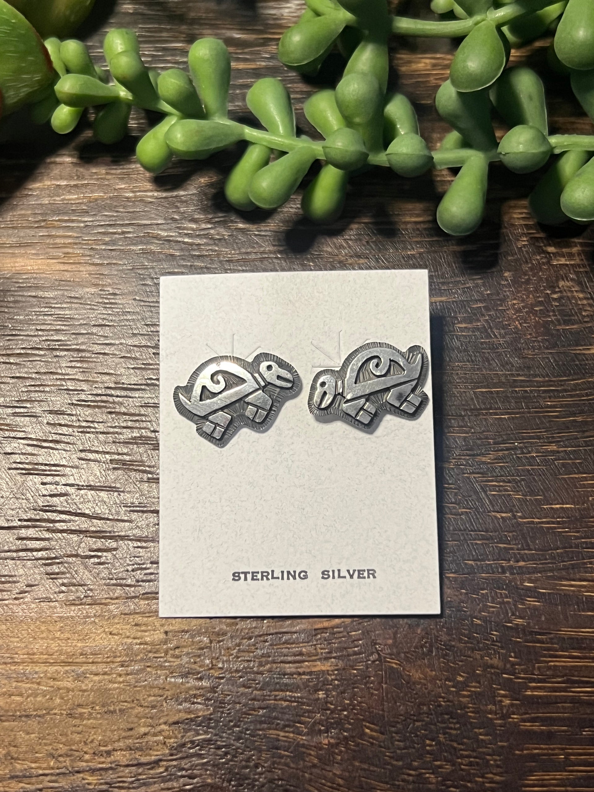 Navajo Made Sterling Silver Post Earrings