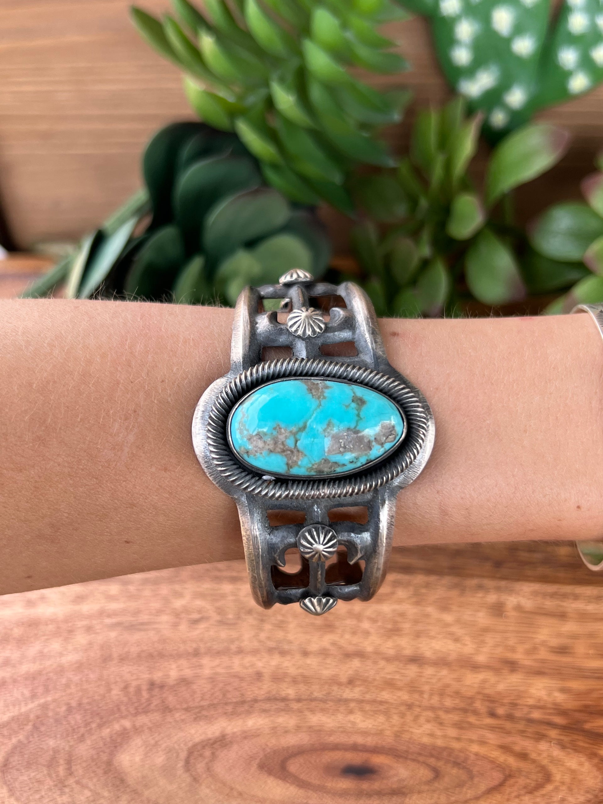 Chimney Butte Kingman Turquoise & Sterling Silver Cuff Bracelet