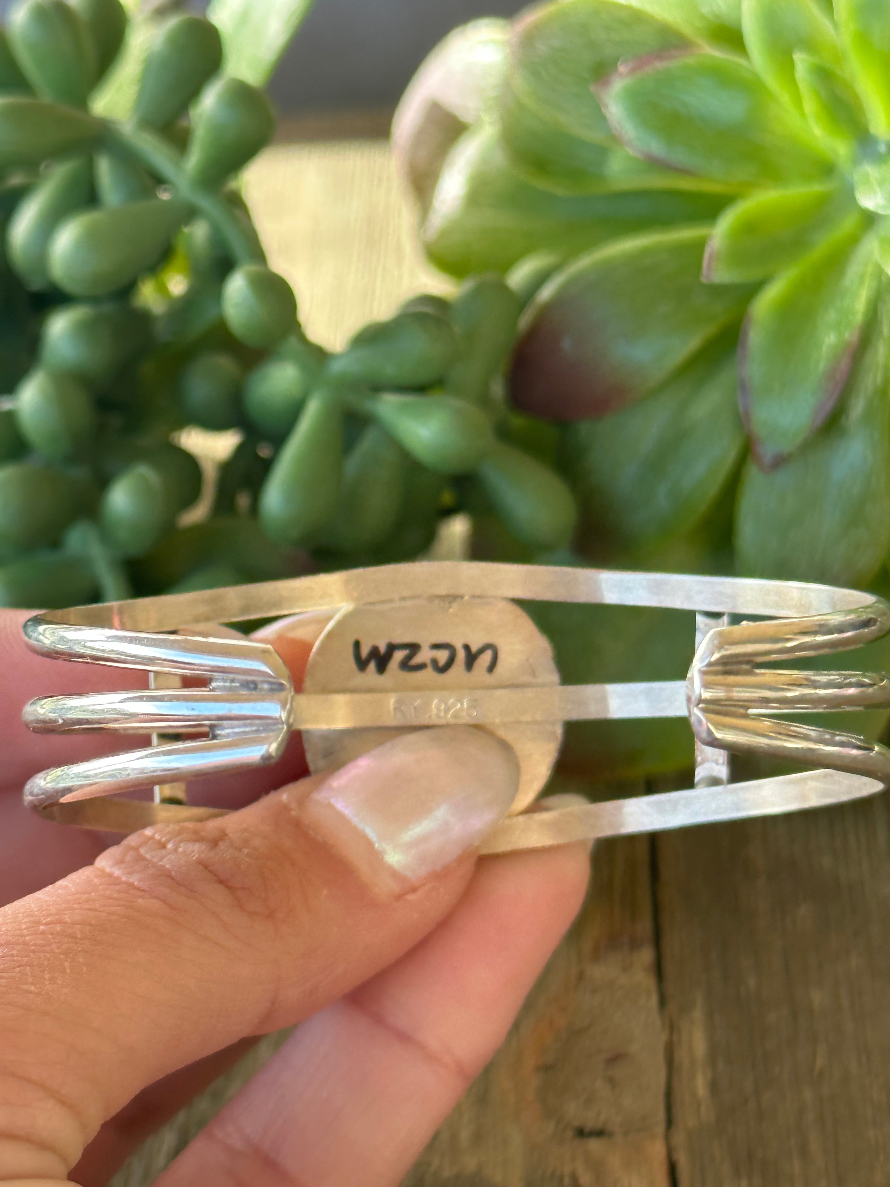 Navajo Made Sonoran Gold & Sterling Silver Cuff Bracelet